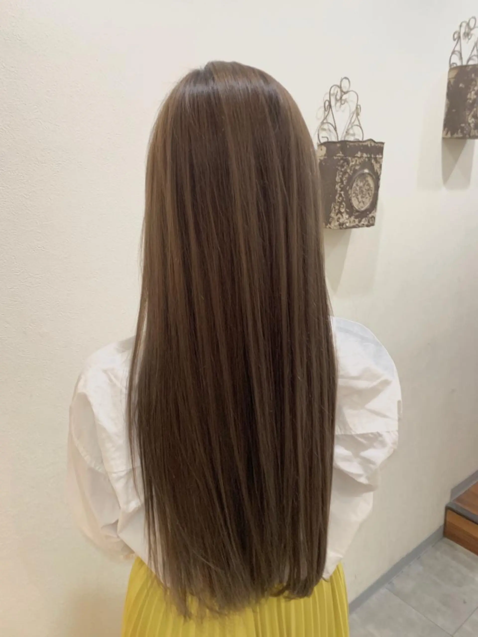 ロング ヘアカラー トリートメント 透明感/ 美髪矯正/田中恭のヘアスタイル