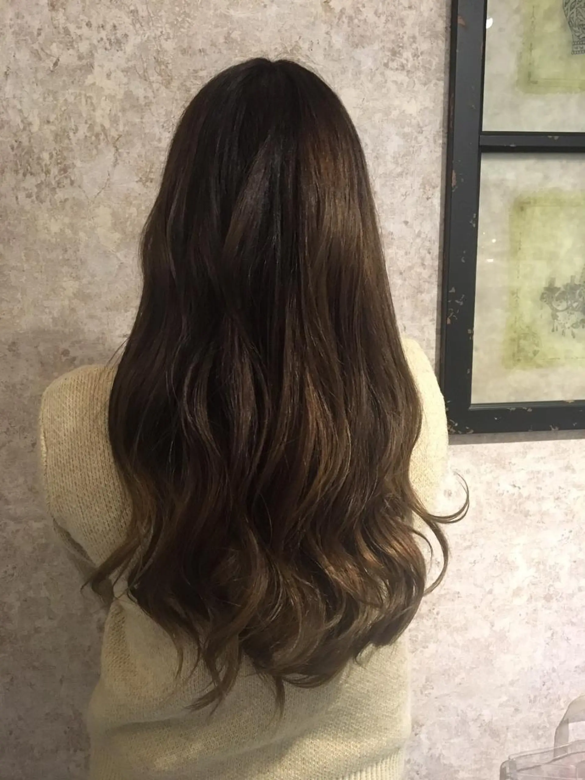 ミディアム カラー パーマ 小顔カット✨ 透明感カラー/村上のヘアスタイル