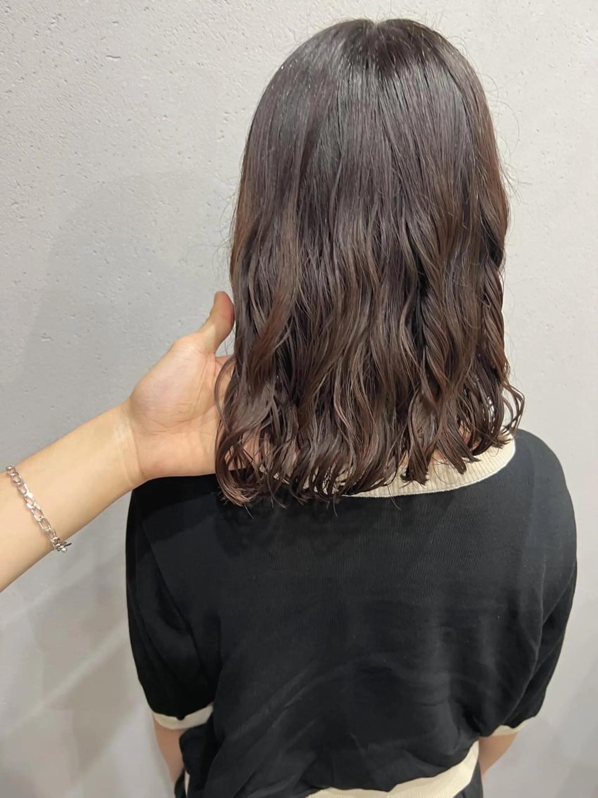 ミディアム パーマ ボブパーマコテ巻き風 パーマNo1深江秀平のヘアスタイル