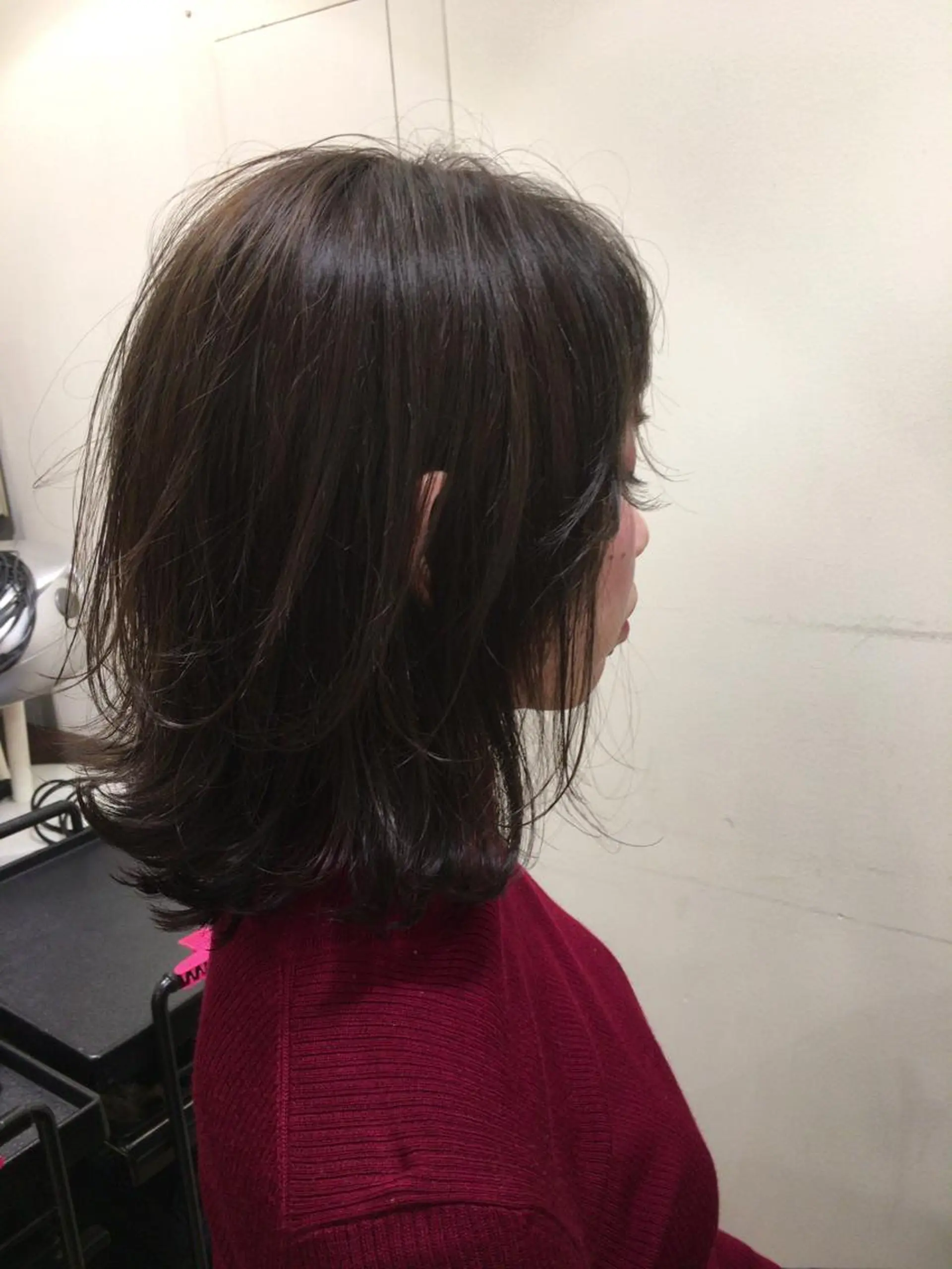 ミディアム カラー 顔周りの垢抜けヘア 立山あいりのヘアスタイル
