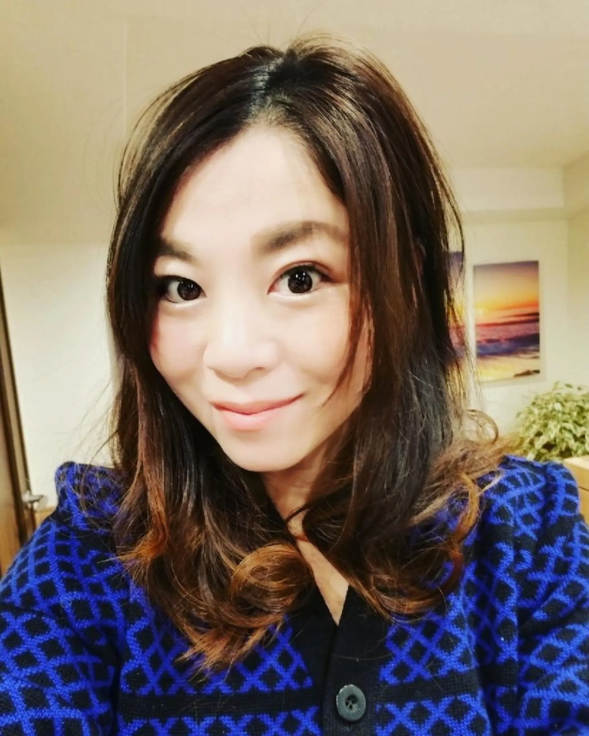 ミディアム カラー パープルカラー spa hair ark 富井直美のヘアスタイル