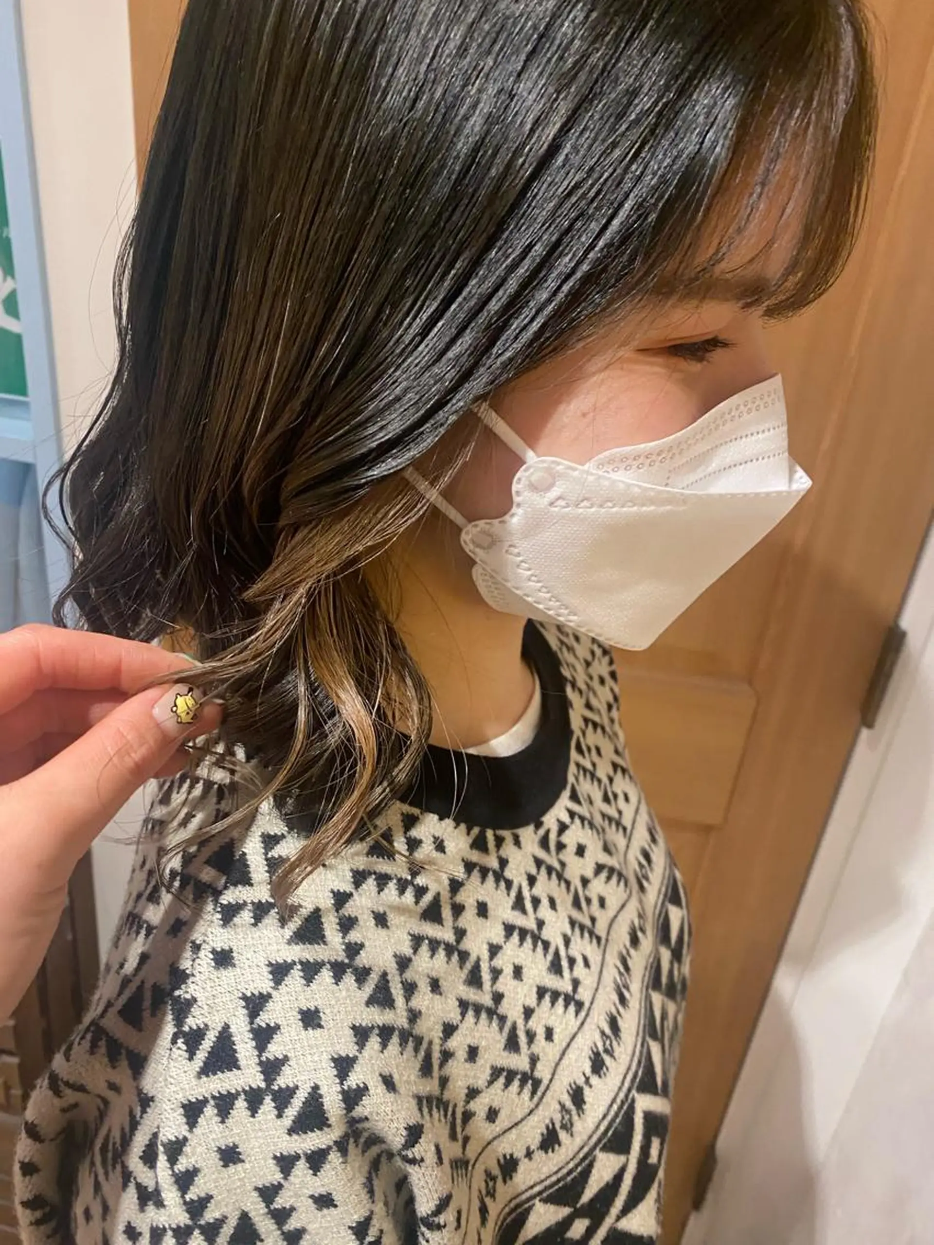 カラー くらかず あやねのヘアスタイル