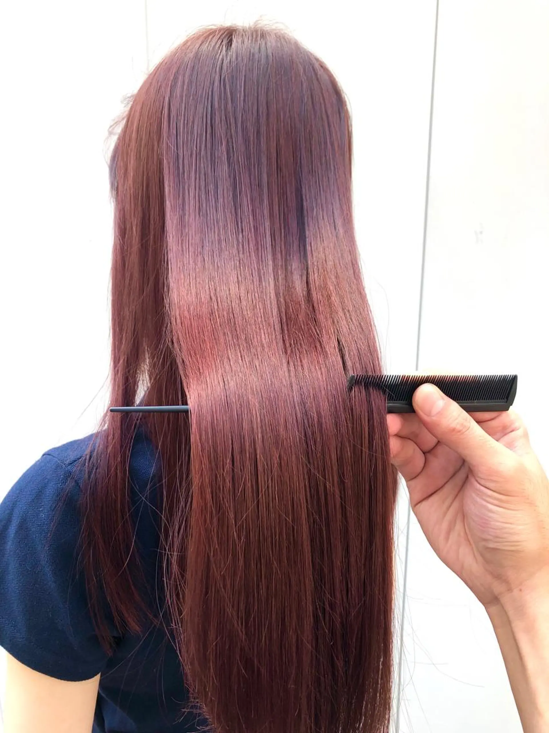 ロング 縮毛矯正 日野・八王子レイヤー ワタナベリョウマのヘアスタイル