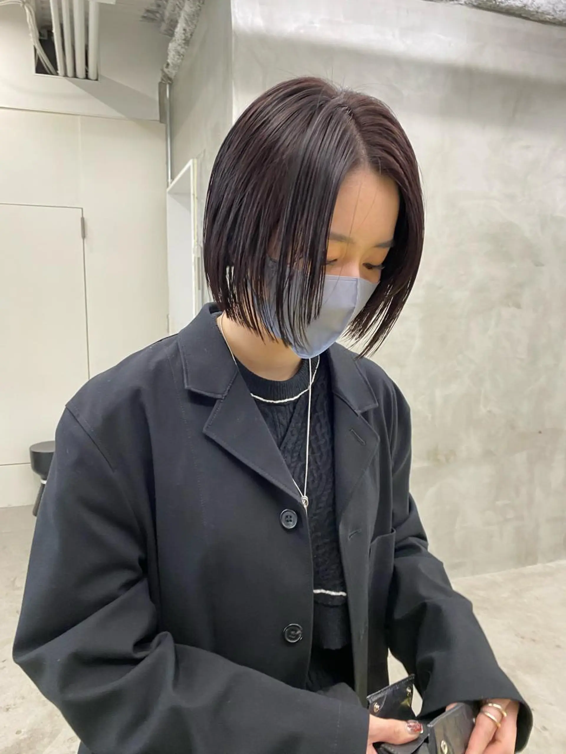 ショート カラー グレージュ ラベンダーカラー ラベンダーグレージュ ラベンダーグレー 無料カットモデル募集 🌱ひょうがのヘアスタイル