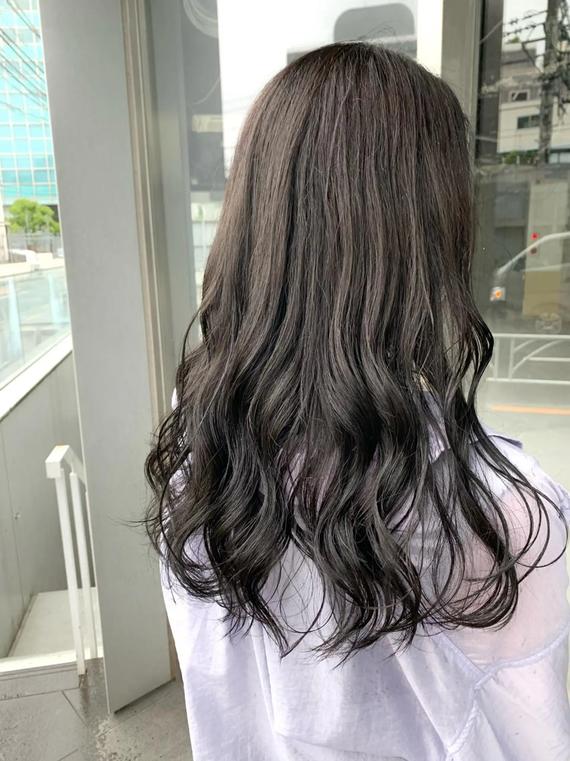 ロング カラー グレージュ ラベンダーカラー ラベンダーグレージュ ラベンダーグレー ヘアカラー トリートメント 垢抜けヘア♡柔らかい カラー/mihoのヘアスタイル