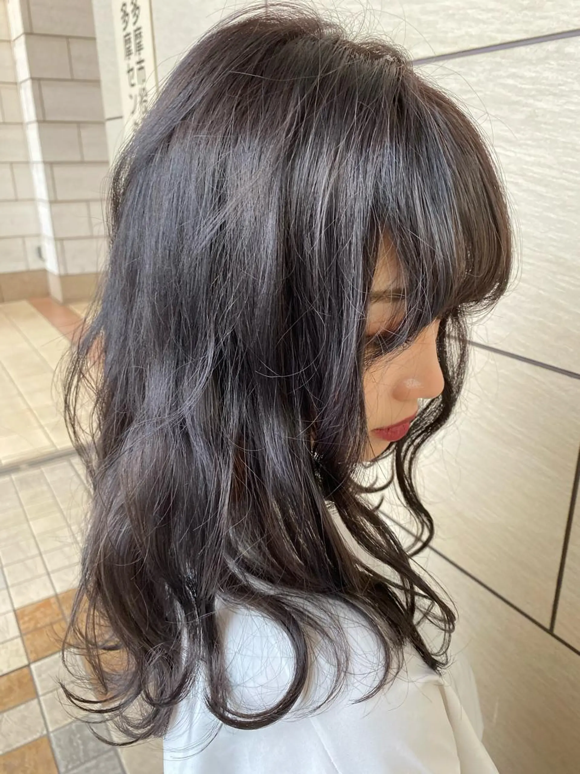 ロング メンズ縮毛矯正 ニュアンスパーマのヘアスタイル