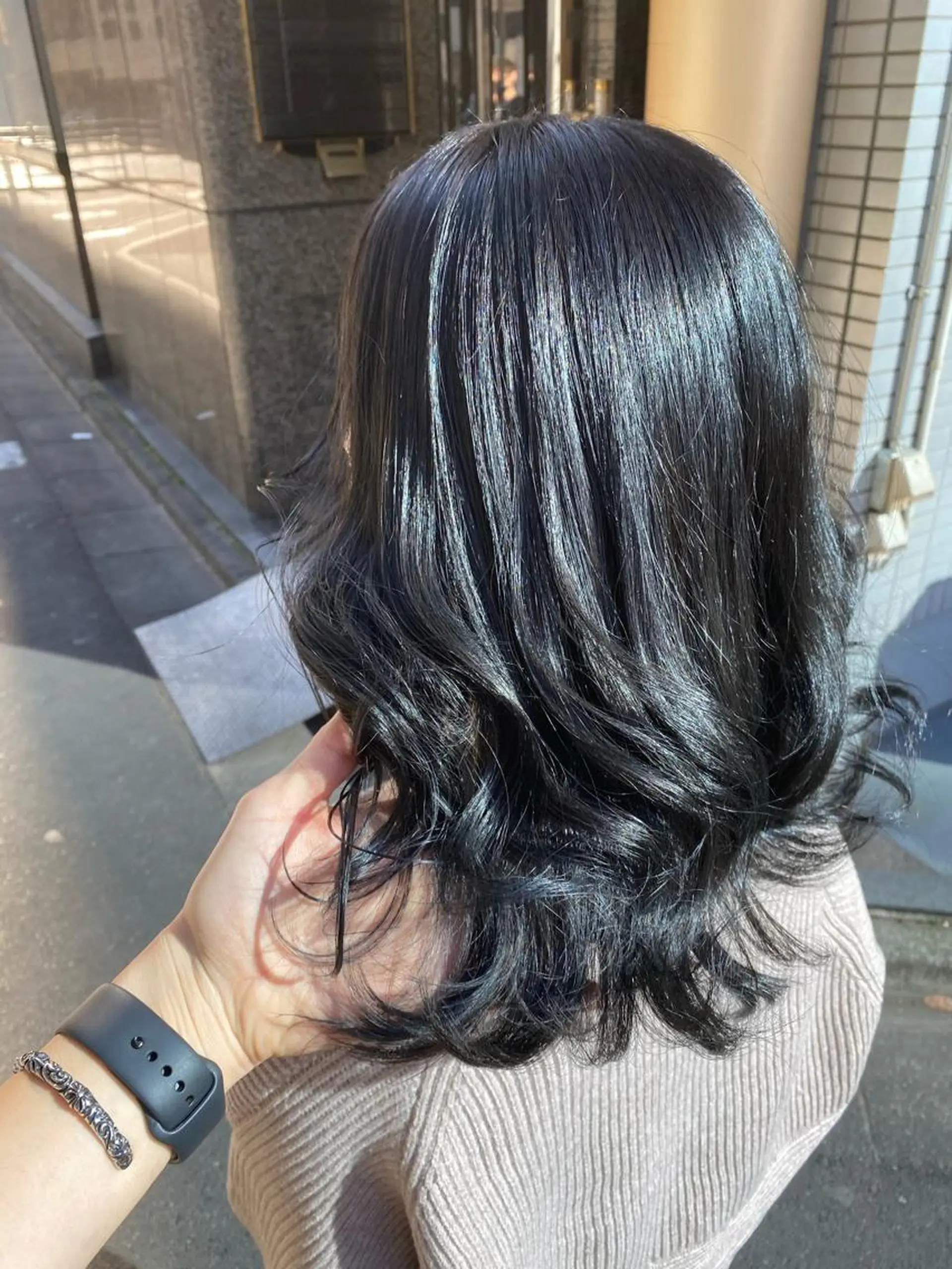 セミロング カラー ブリーチ 透明感カラー ブリーチなしカラー ヘアカラー PSY(サイ)池袋 金田尚久🎨のヘアスタイル