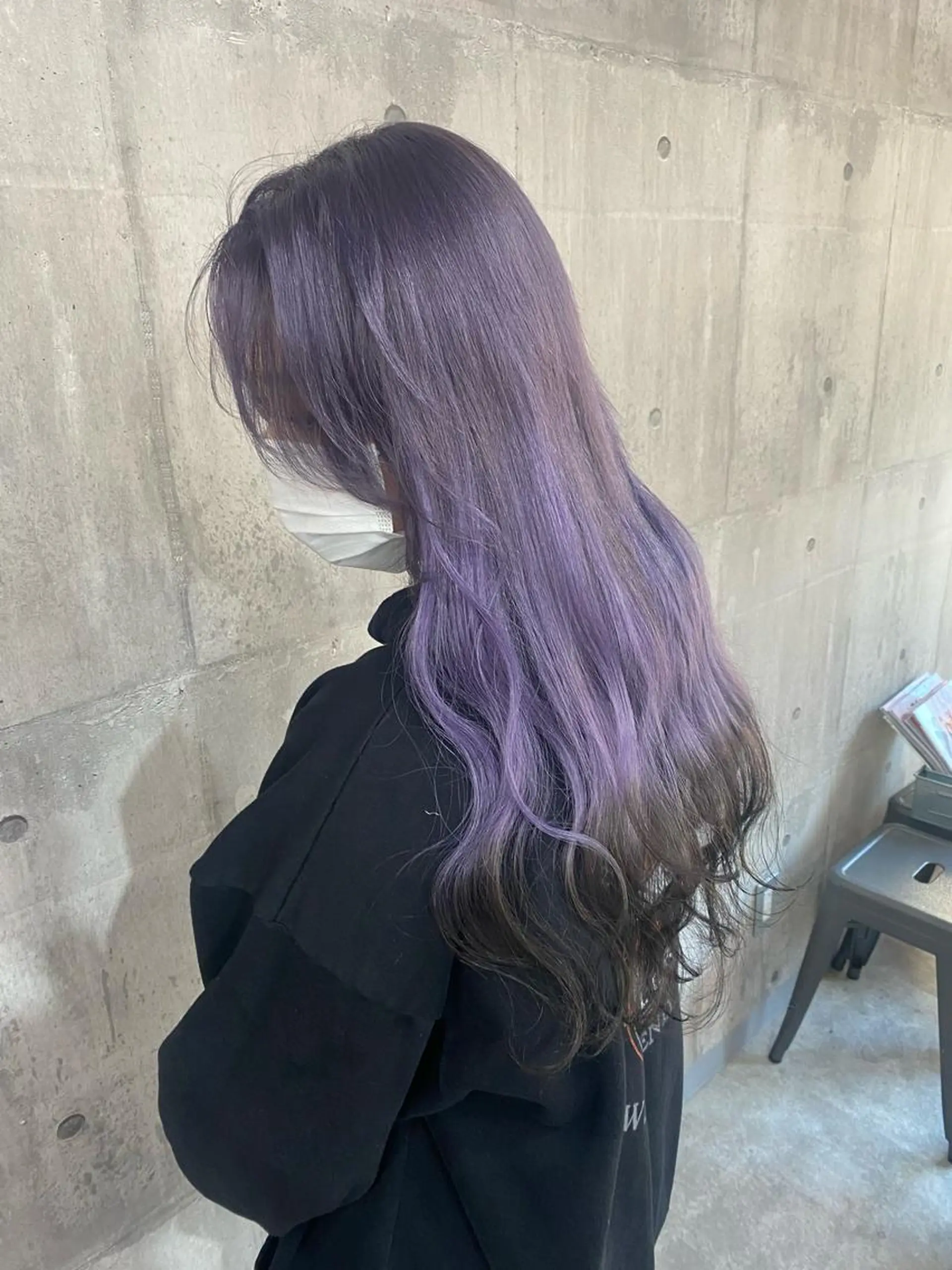 ロング カラー 黒髪 ハイトーンカラー エクステ SHURI❤️‍🔥 中/韓mix ♡のヘアスタイル