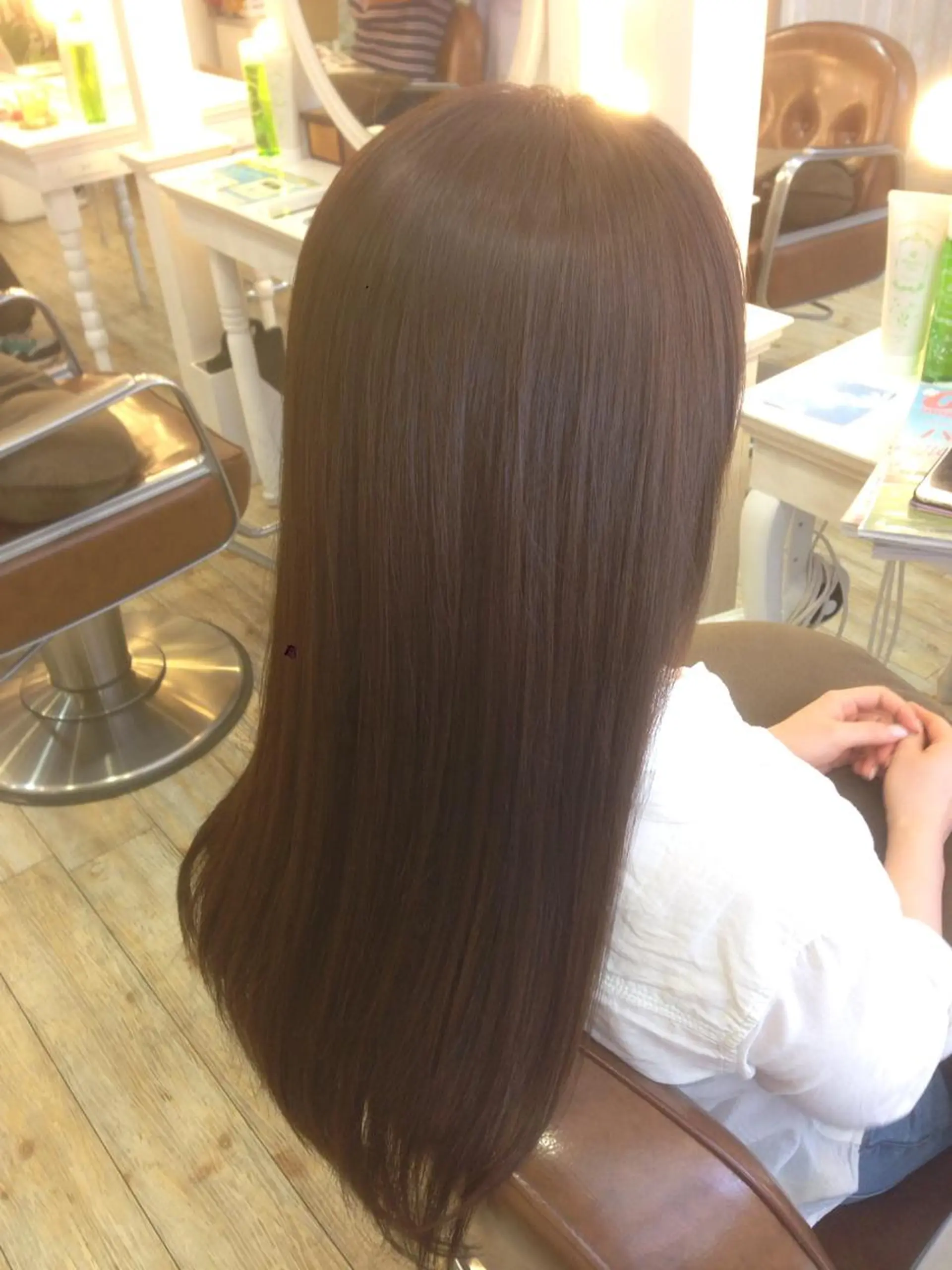 ロング カラー アッシュ アッシュブラウン ブラウンカラー トリートメント 小倉 聖也のヘアスタイル