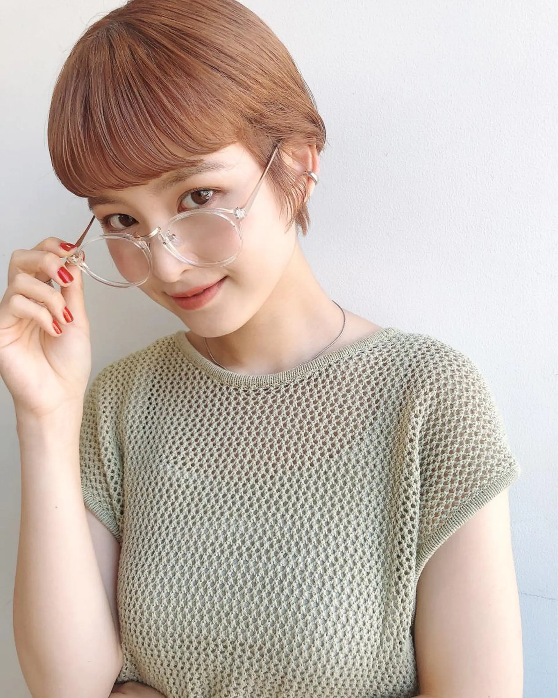 ショート カラー 店長/mao/ 前髪/顔周りカットのヘアスタイル