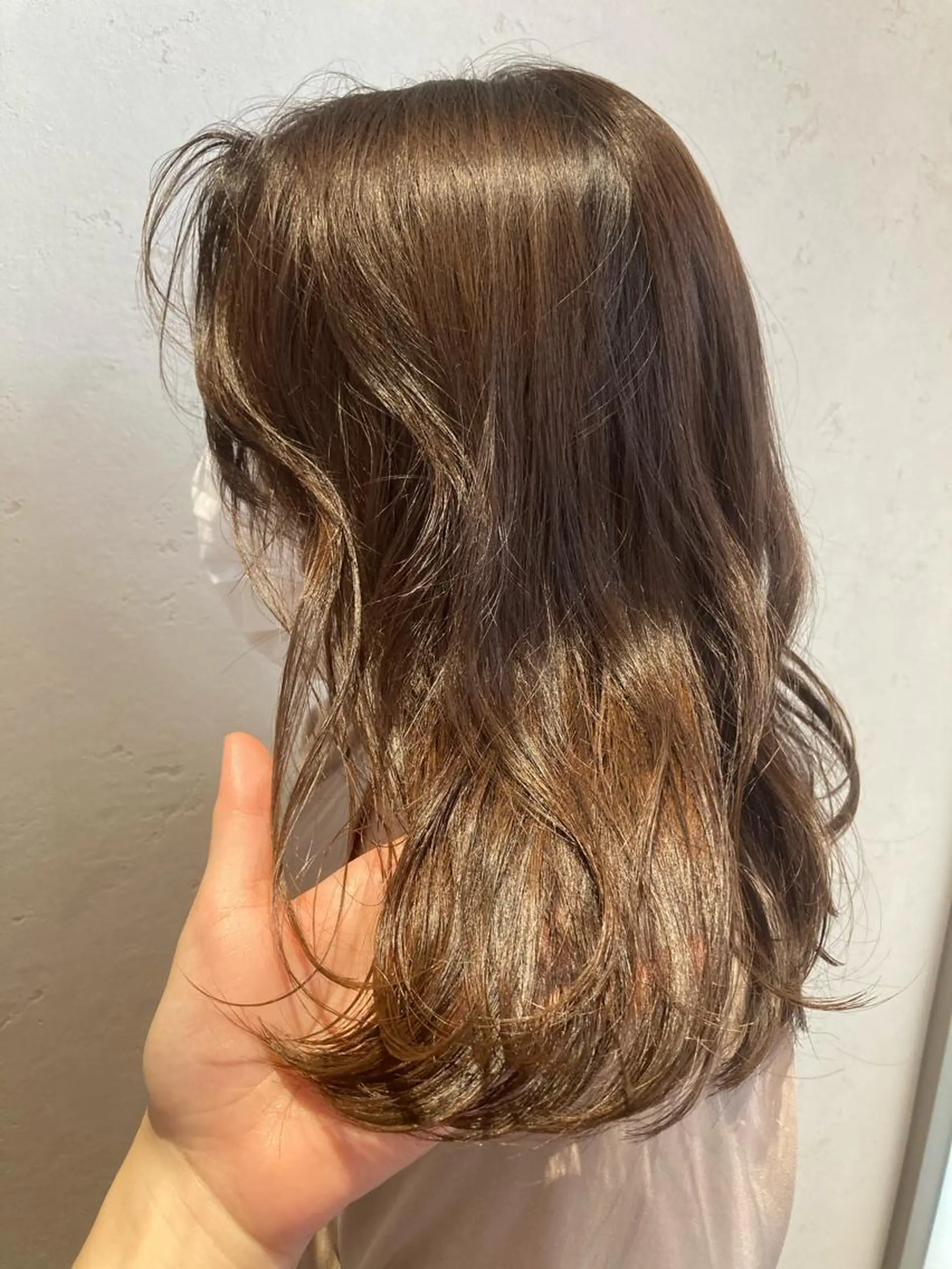 ミディアム カラー 池田 寿子のヘアスタイル