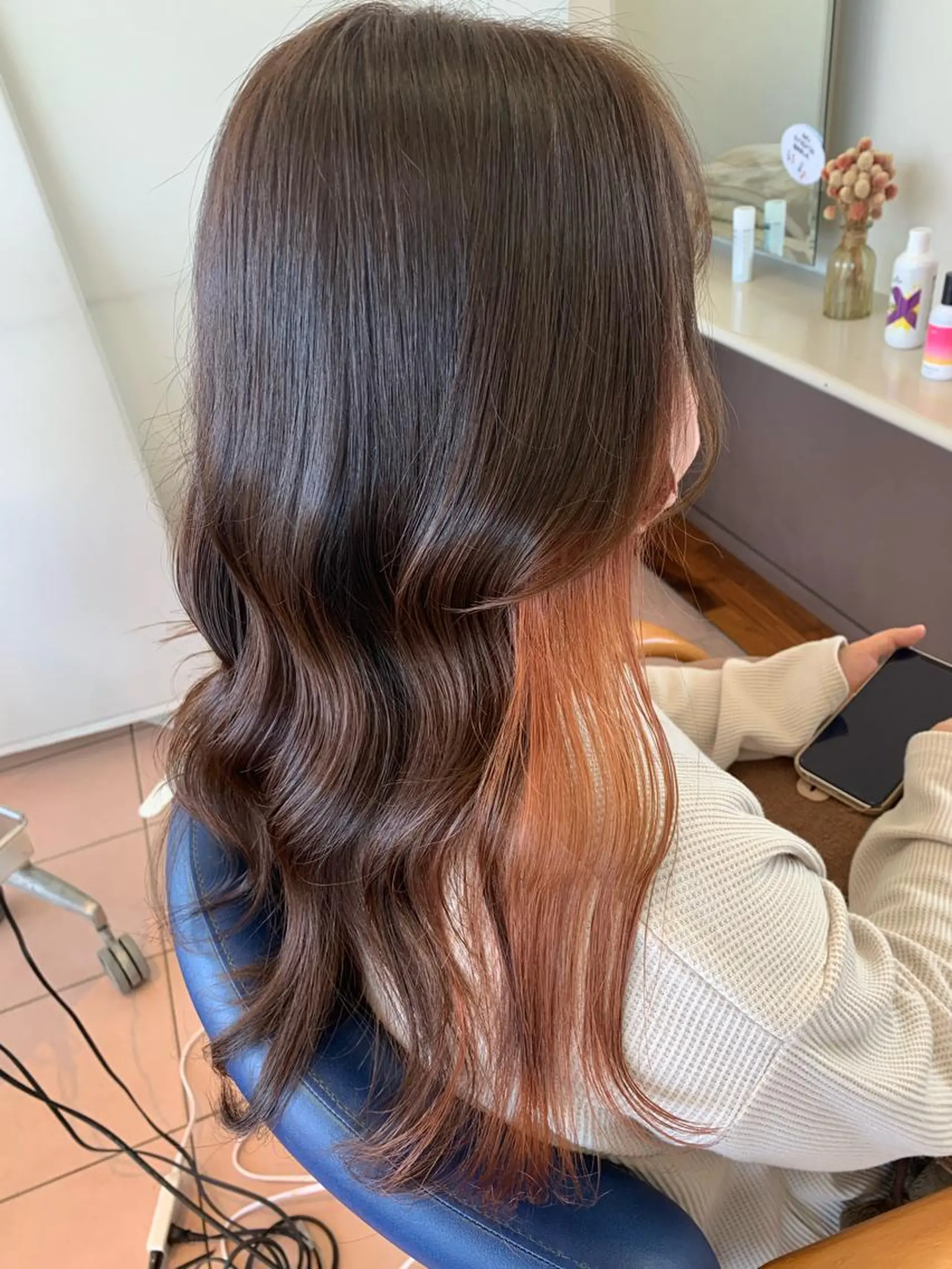 ロング 小澤 志穂のヘアスタイル