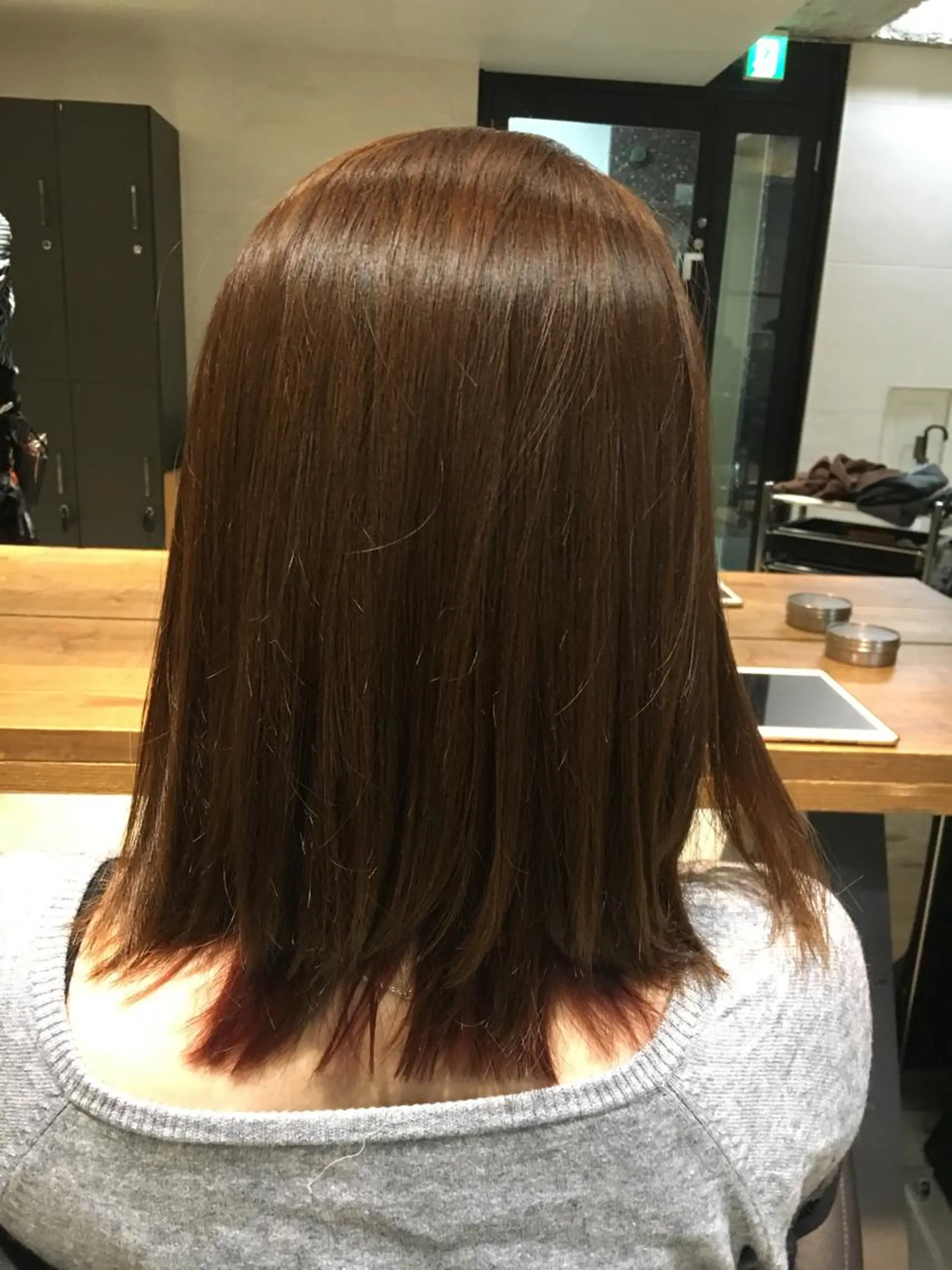 ミディアム カラー ヘアカラー トリートメント 髪質改善ULTOWA ✨松井　美幸のヘアスタイル