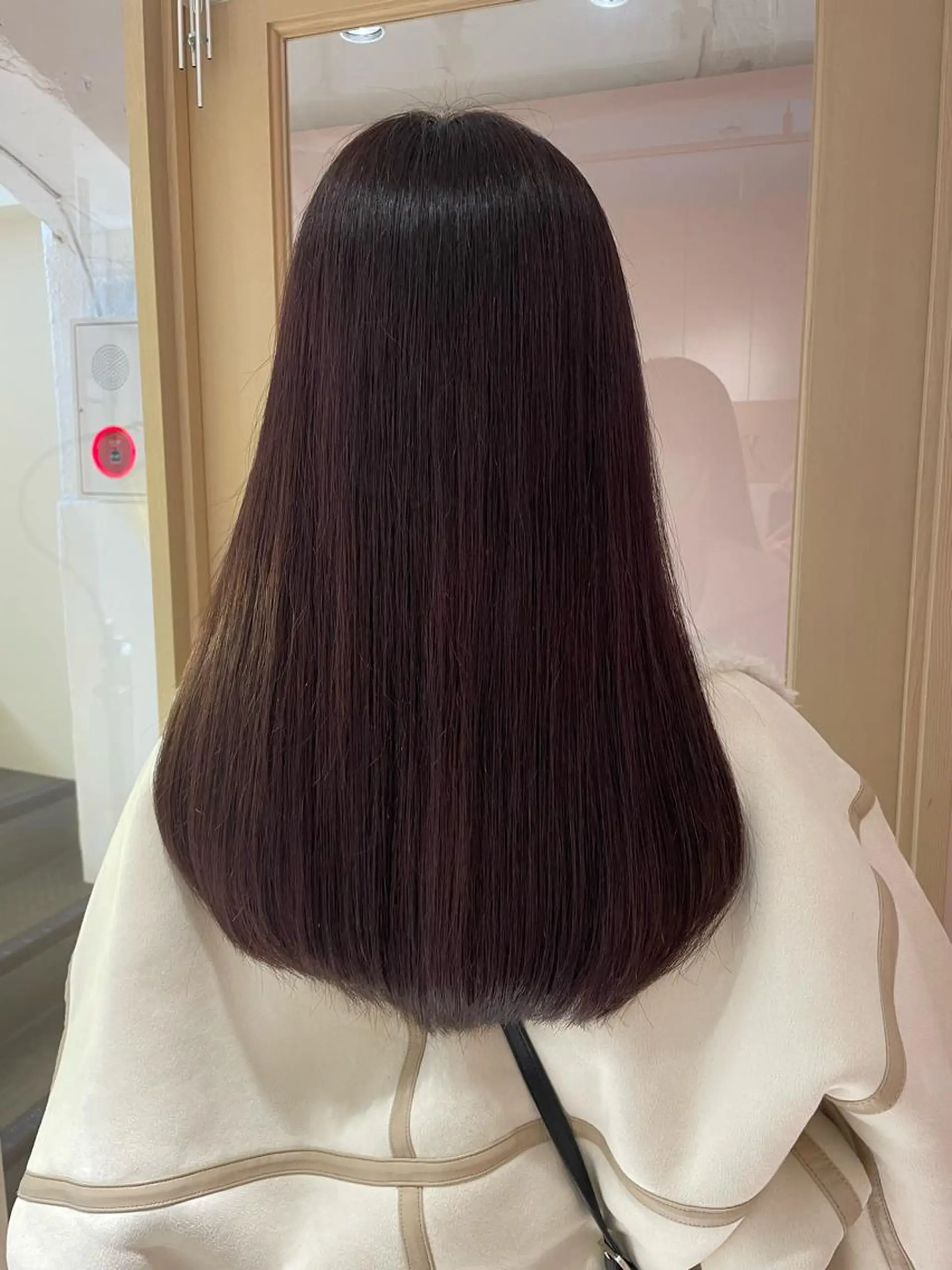 ロング ピンクラベンダー 髪質改善 トリートメント マホ/日吉/髪質改善 /レイヤー/ガーリーのヘアスタイル