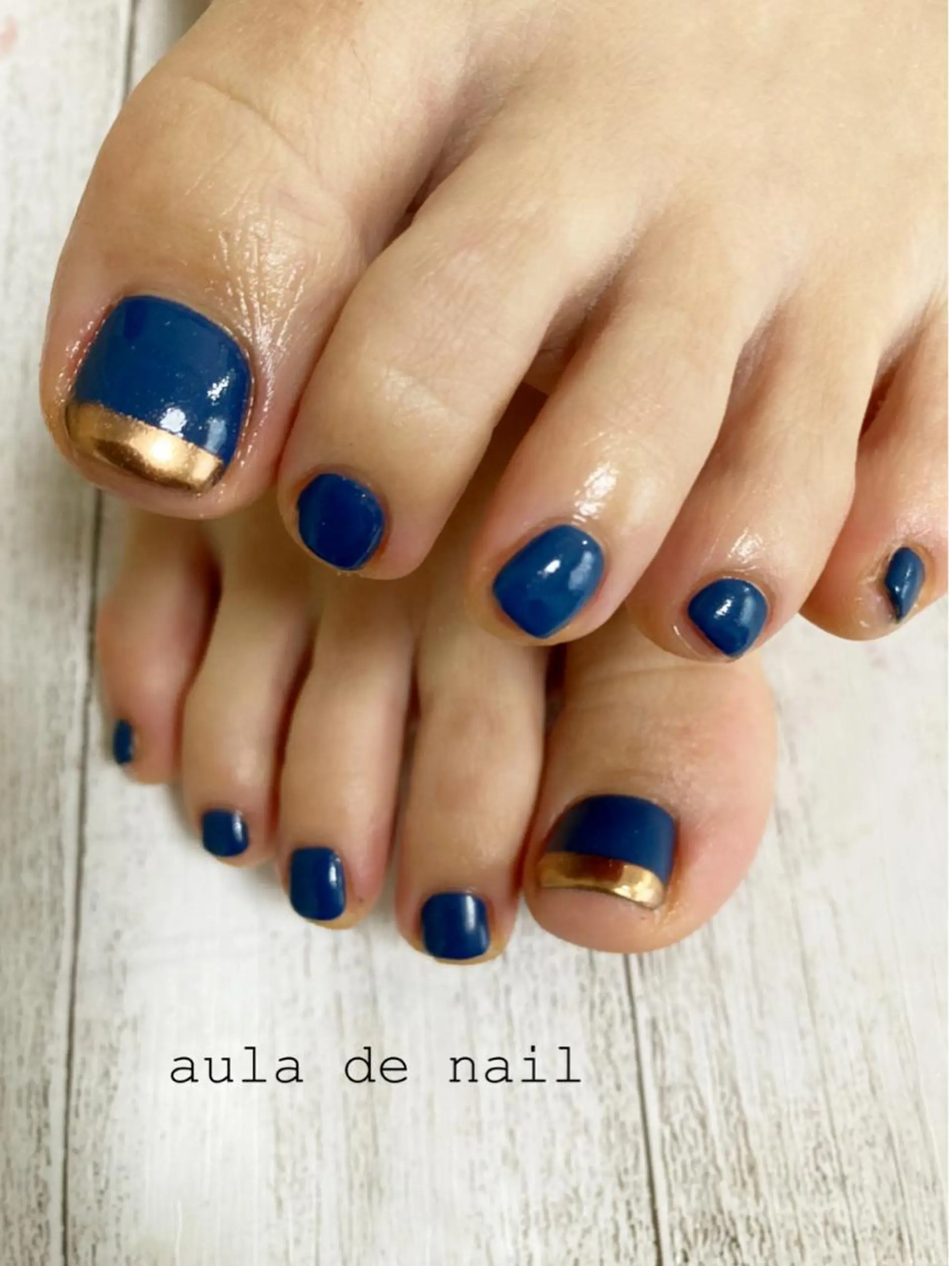 ネイル フレンチネイル ミラーネイル auladenail アウラデネイルのネイルデザイン