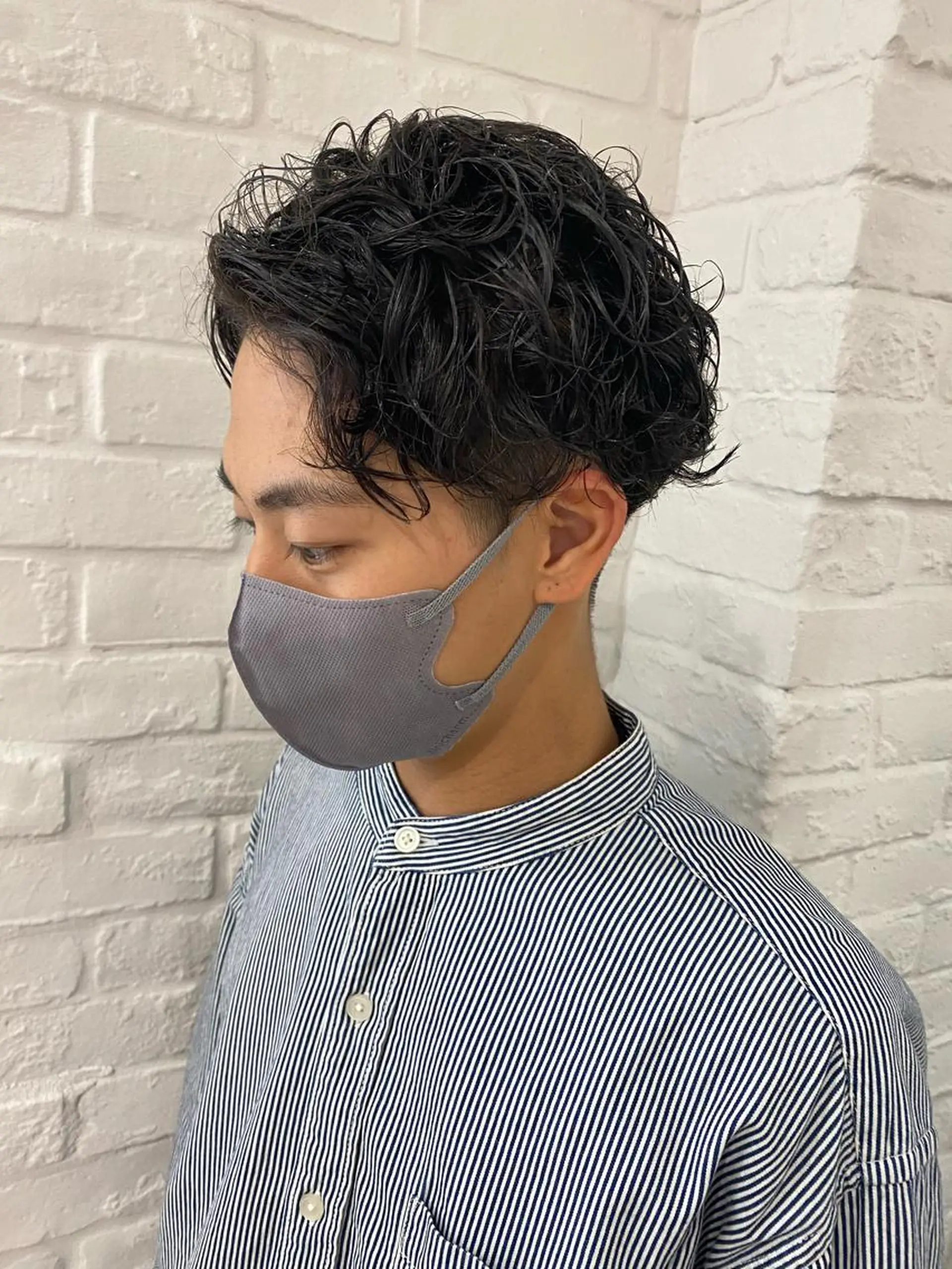 パーマ メンズ メンズパーマ スパイラルパーマ カット パーマ 🍀透明感抜群🍀/ ハイトーンカラーのヘアスタイル