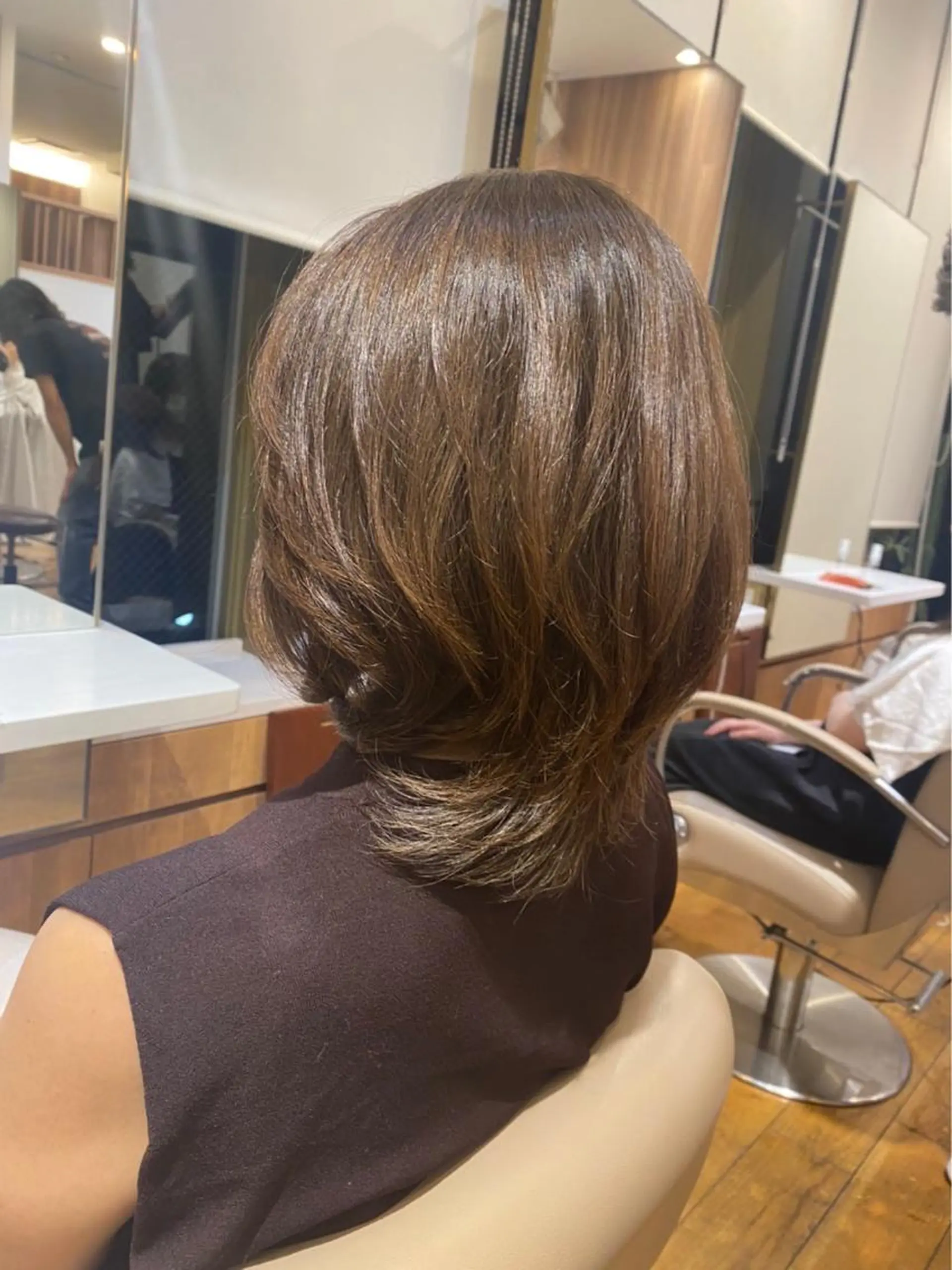 ミディアム カラー 穂乃香 BEAUTRIUMのヘアスタイル