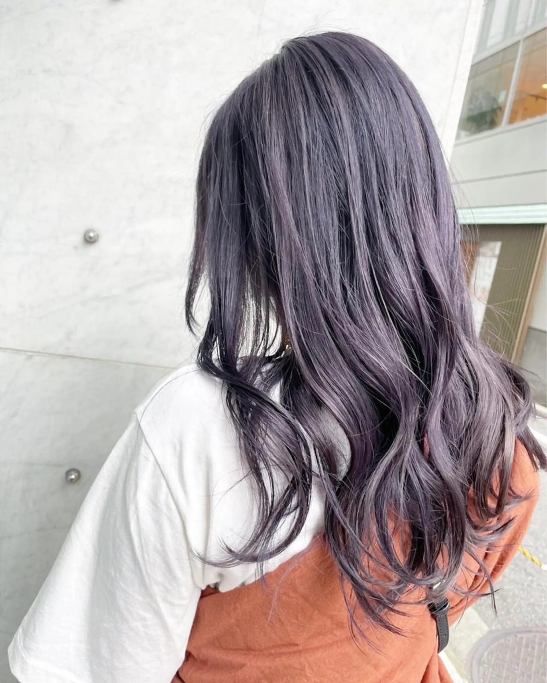 ロング カラー ラベンダーカラー RU RIのヘアスタイル