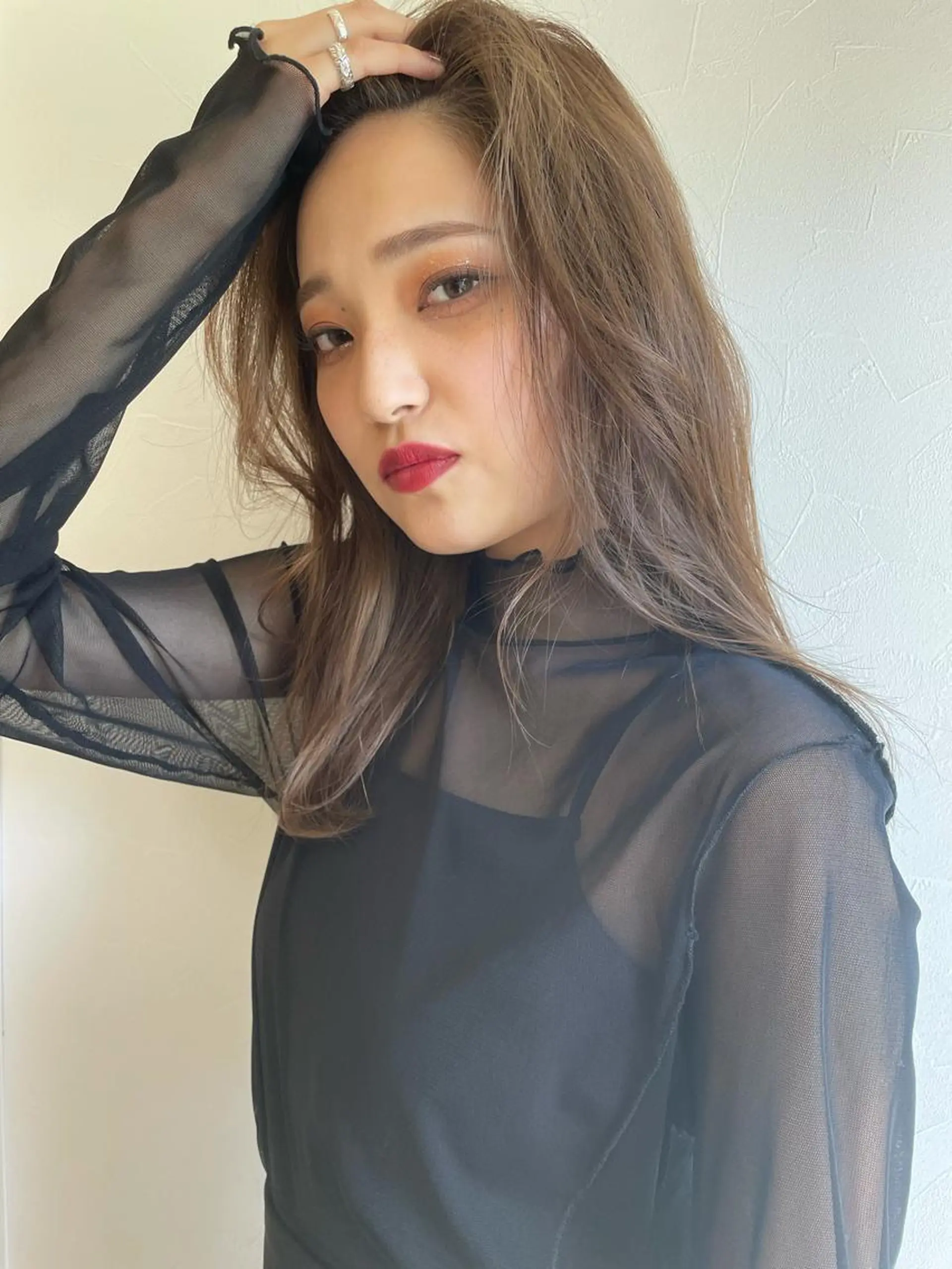 ロング カラー GOAT_茅ヶ崎 キシ サクラのヘアスタイル