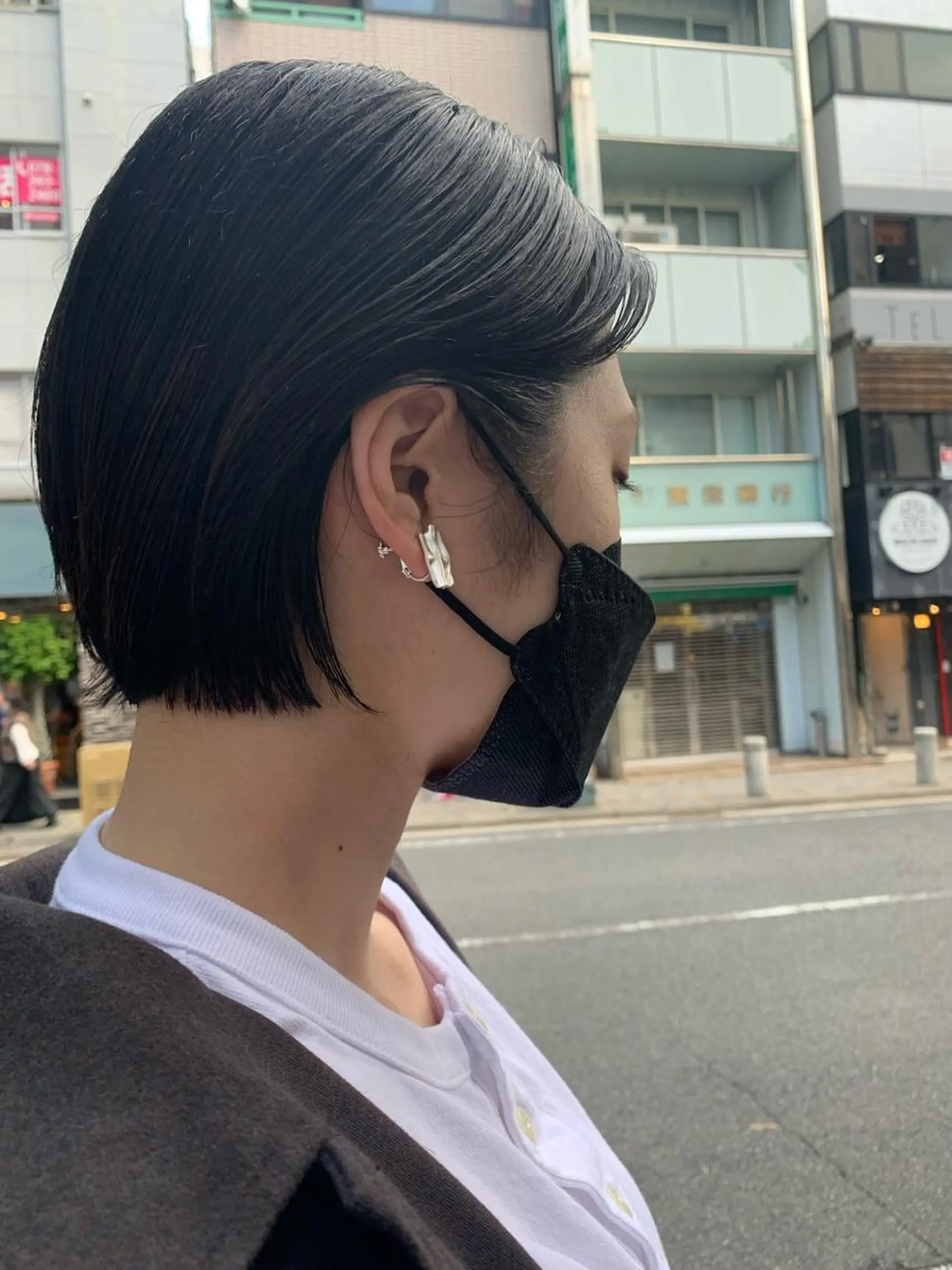 ショート ボブ カット パーマ/レイヤー/ ボブ/豊浦翔太のヘアスタイル