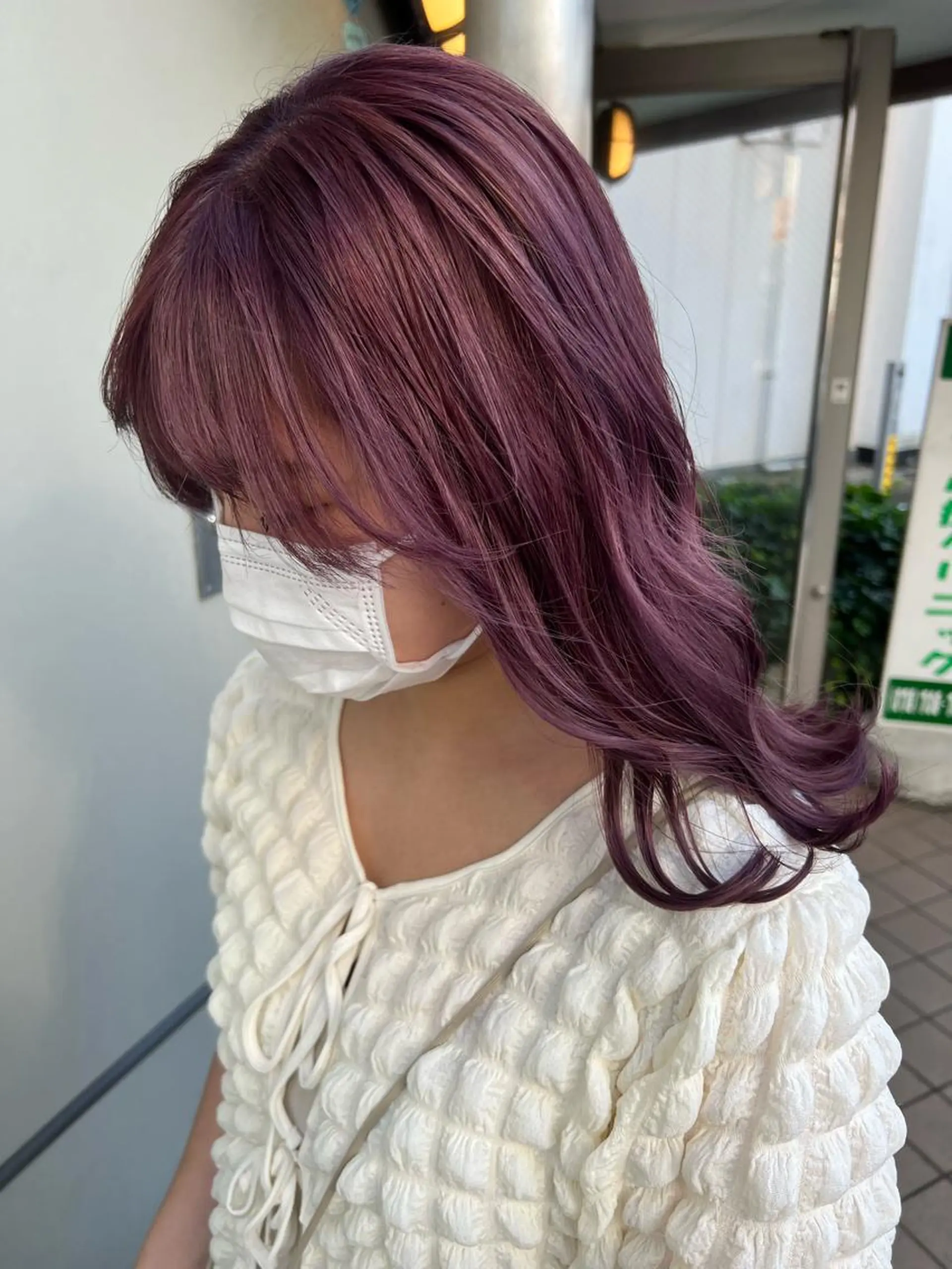 カラー ラベンダーカラー ピンクカラー ピンクラベンダー 【副店長】DAYS 2nd 久木山湧也のヘアスタイル