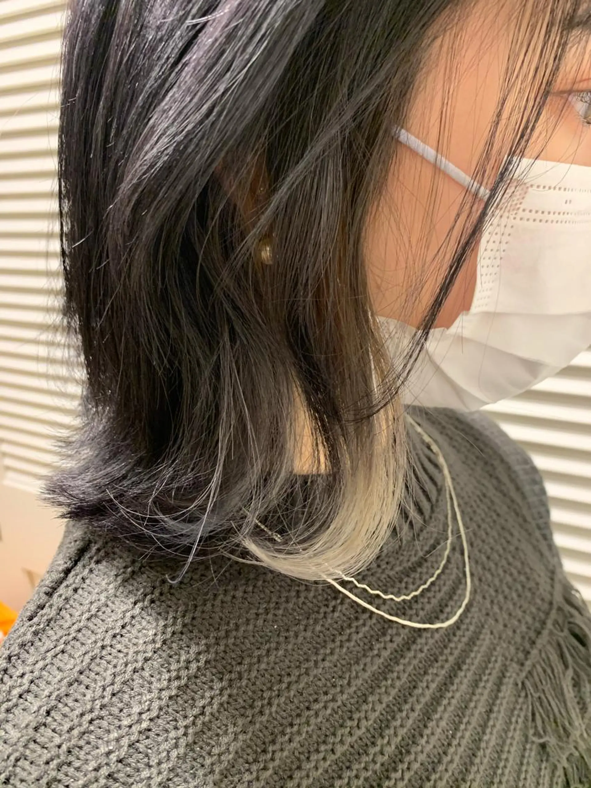 ミディアム カット ヘアカラー 渋谷ハイトーン/ デザインカラー阿部のヘアスタイル