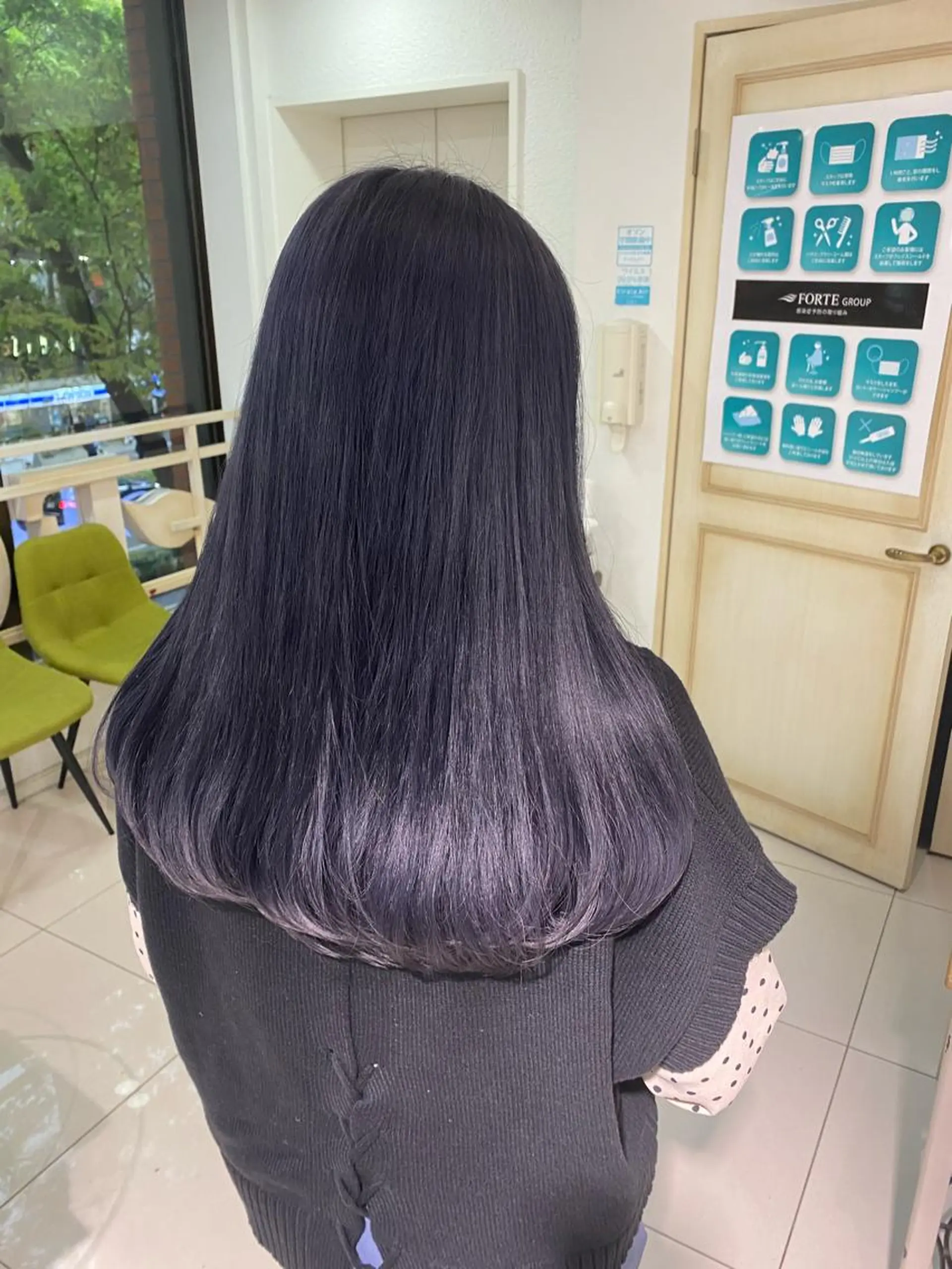 ロング カラー ヘアアレンジ 透明感カラー 古山 結季🌙🖤のヘアスタイル