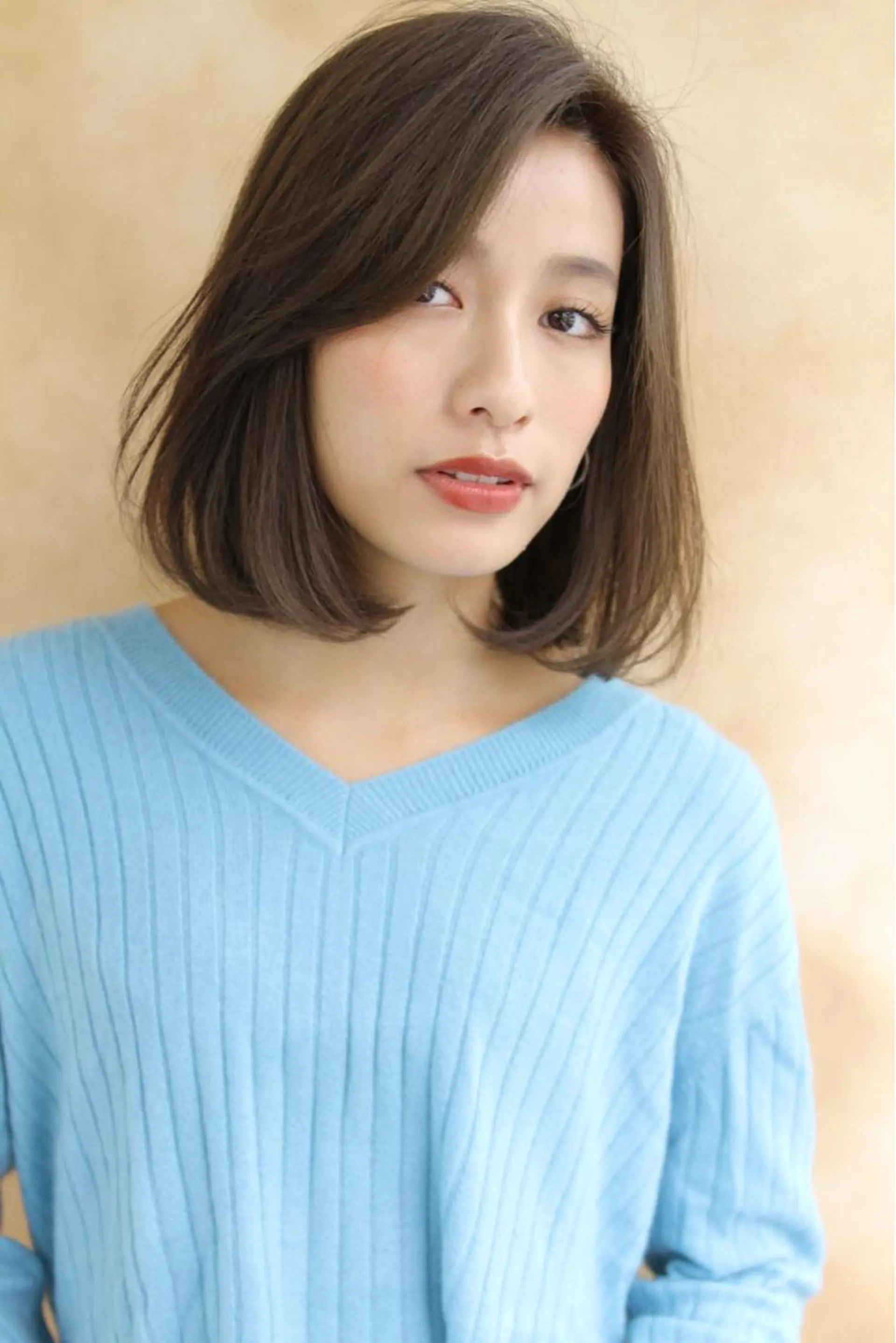 ミディアム カラー パーマ L i L 塚口のヘアスタイル