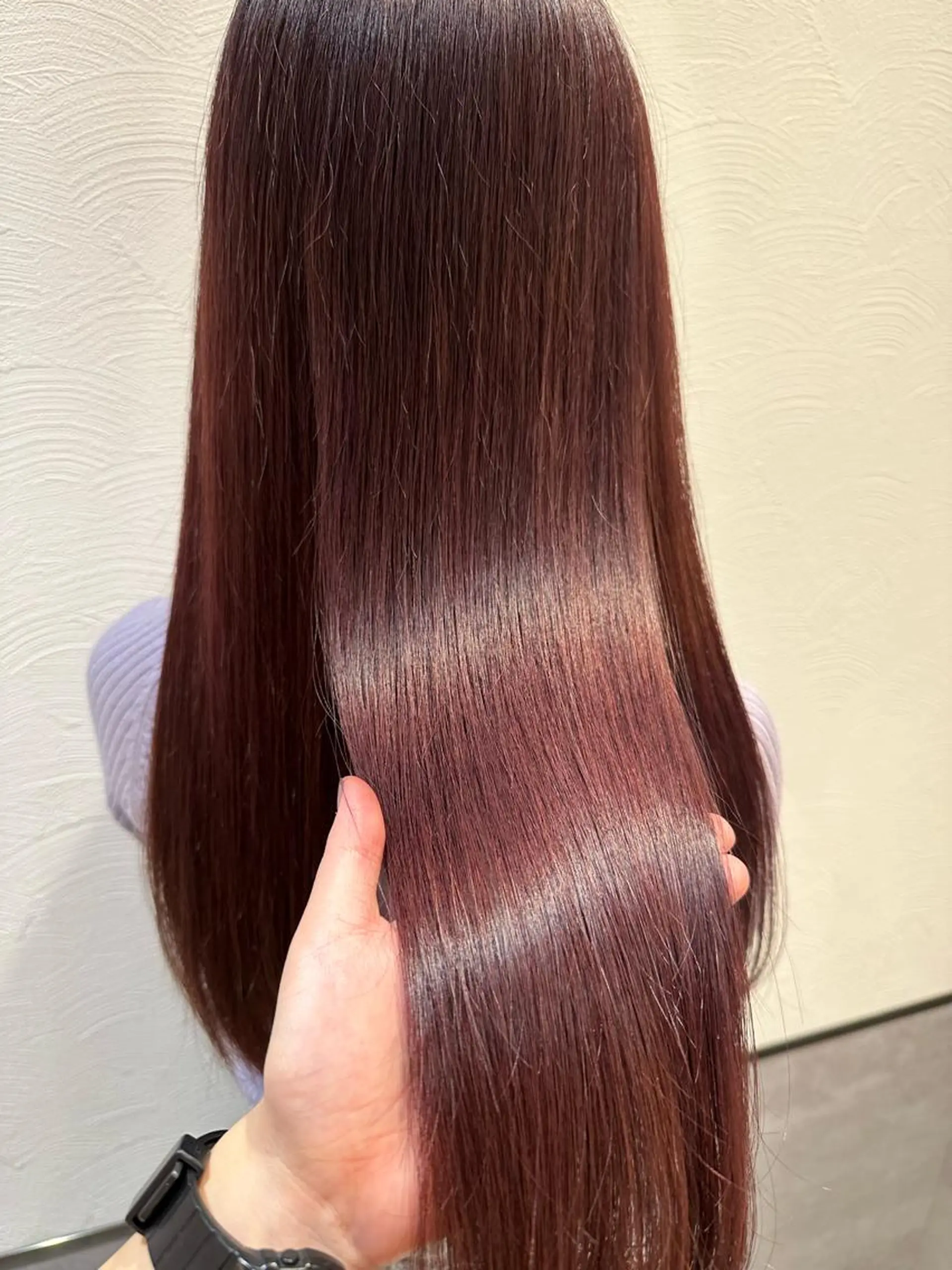 ロング カラー カット ヘアカラー トリートメント やまぐち あやみのヘアスタイル