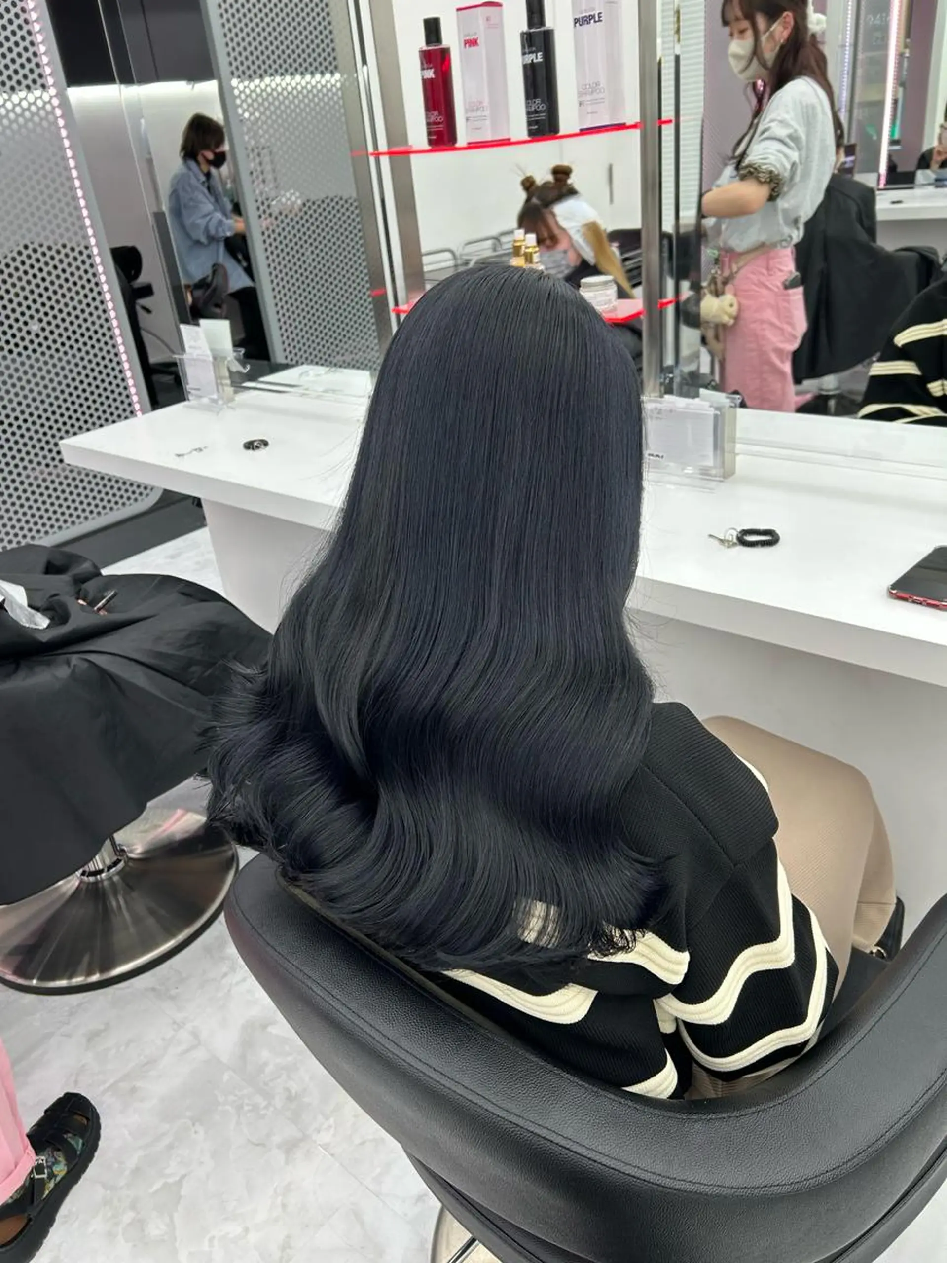 セミロング カラー ヘアアレンジ カット ヘアカラー mai🍑暖色カラー /レイヤー💖のヘアスタイル