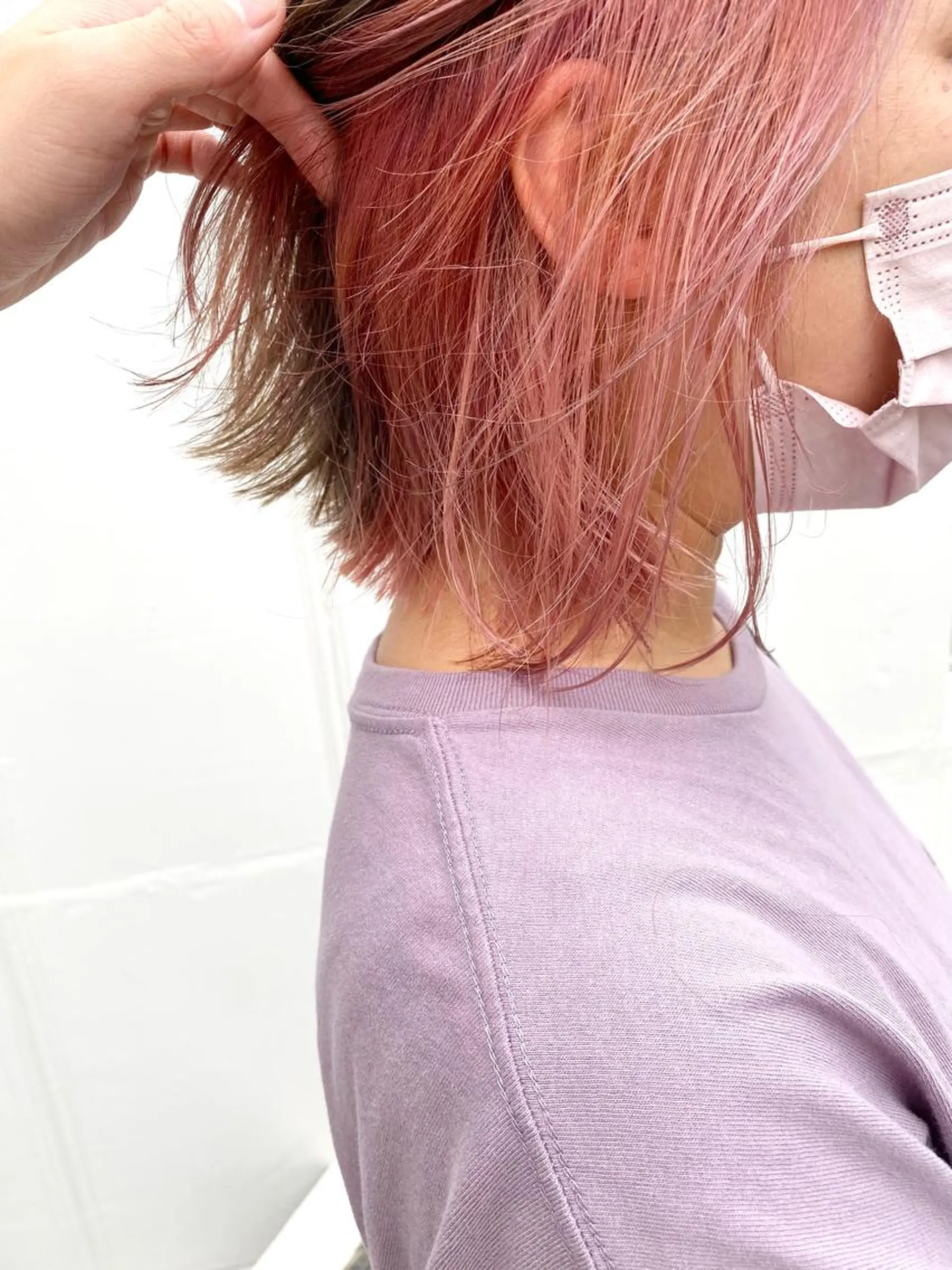 ショート カラー 佐藤史哉＊ 韓国レイヤー赤み除去のヘアスタイル