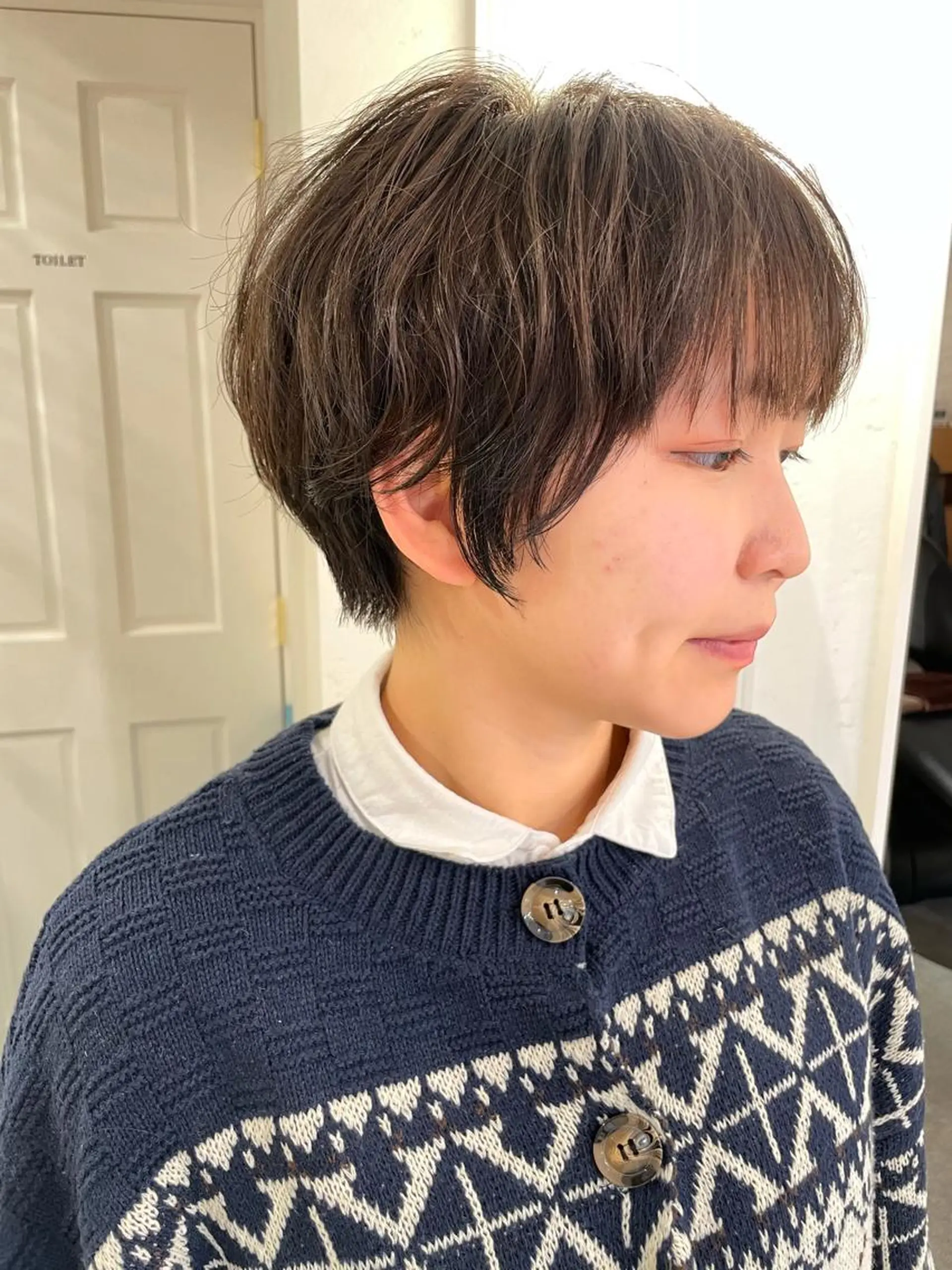 ショート パーマ カット パーマ トリートメント 縮毛/ショート/ ボブ/レイヤー/小原のヘアスタイル