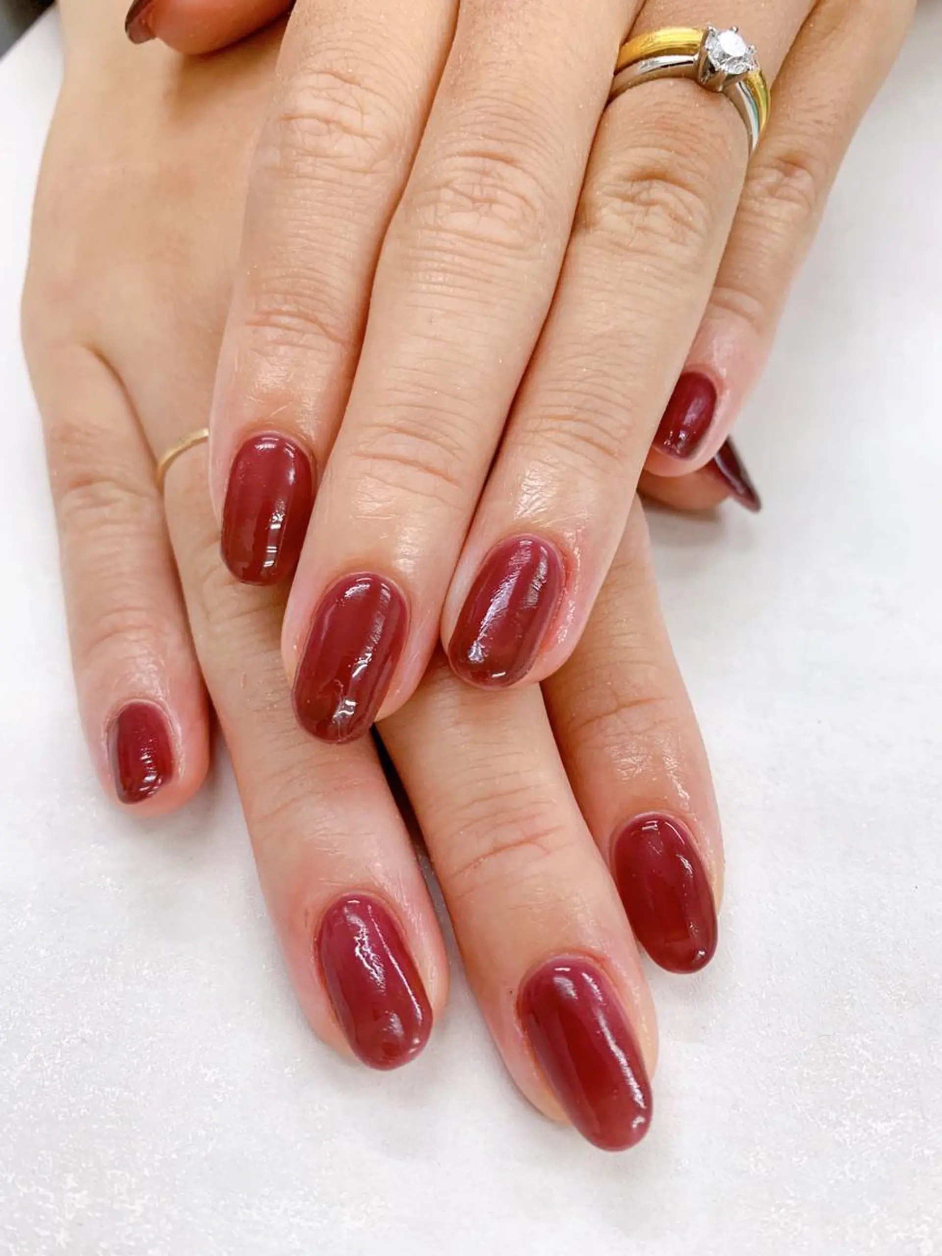 ネイル ワンカラーネイル プライベートサロン i nailのネイルデザイン