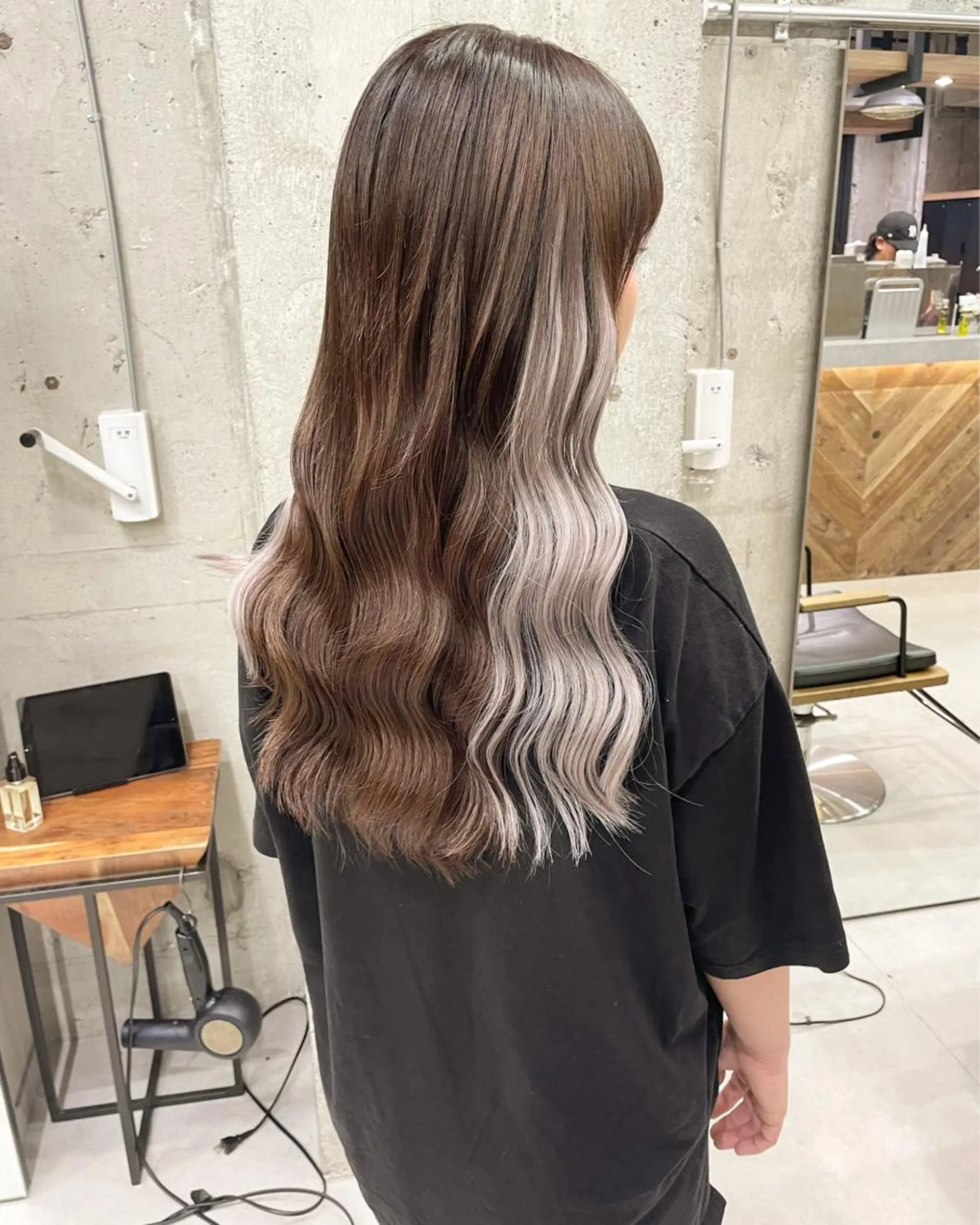 ロング カラー ヘアアレンジ ヘアカラー エクステ TATSUYA アートディレクターのヘアスタイル