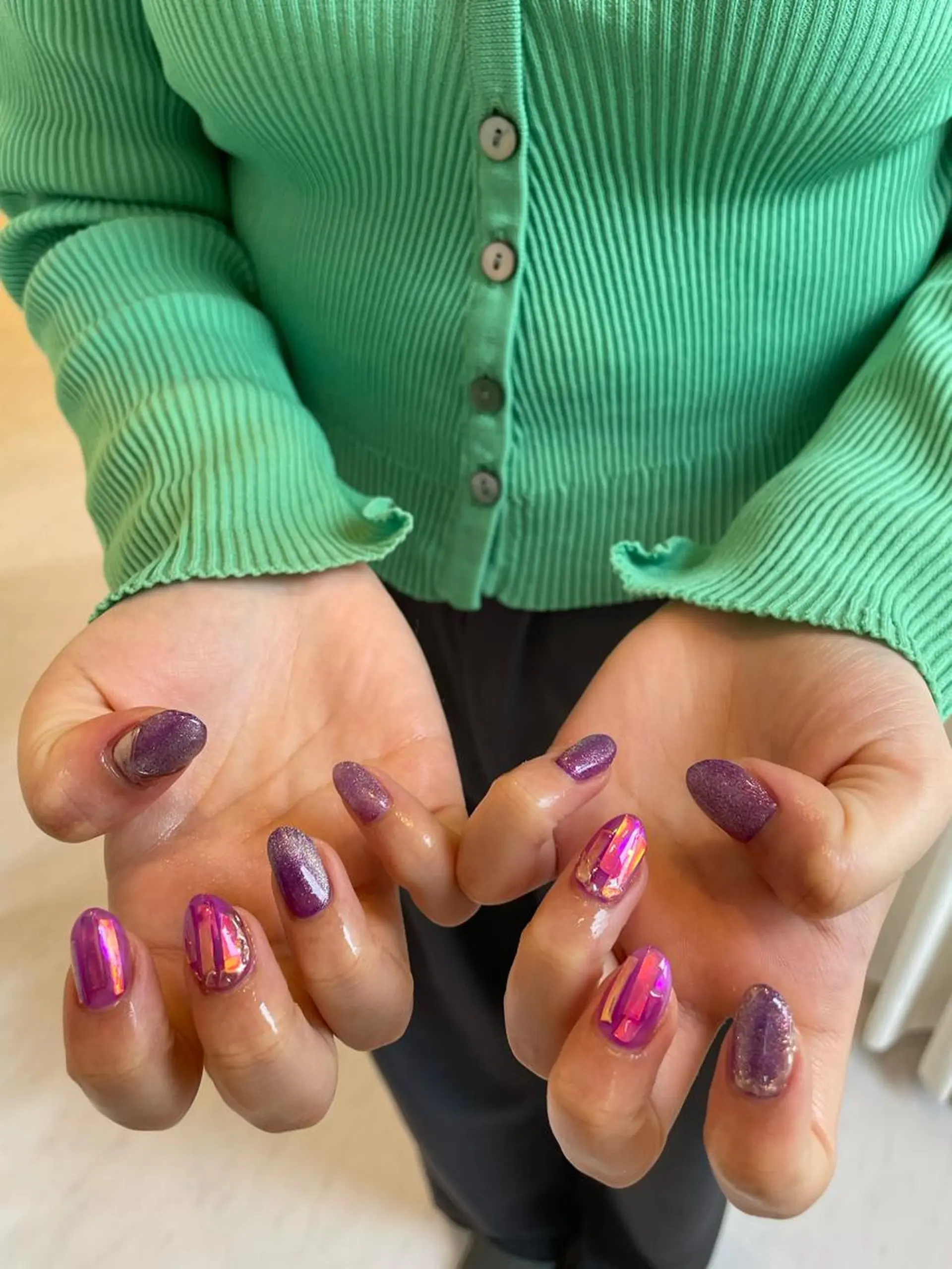 ネイル 束感まつ毛/ネイル/ LED♥KIRARAのマツエク・マツパデザイン