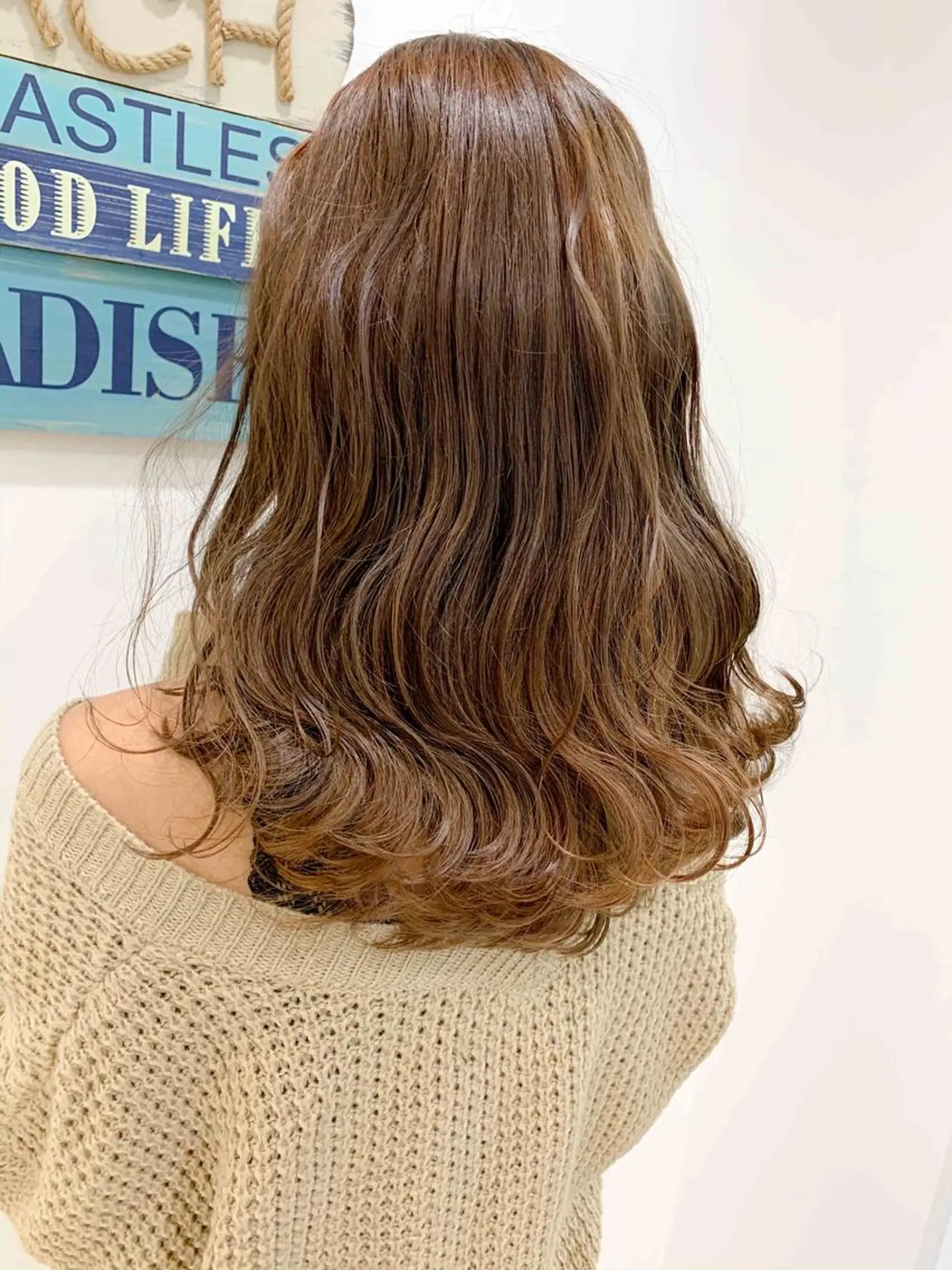 セミロング カラー 縮毛矯正/髪質改善 /韓国風　山川春輝のヘアスタイル