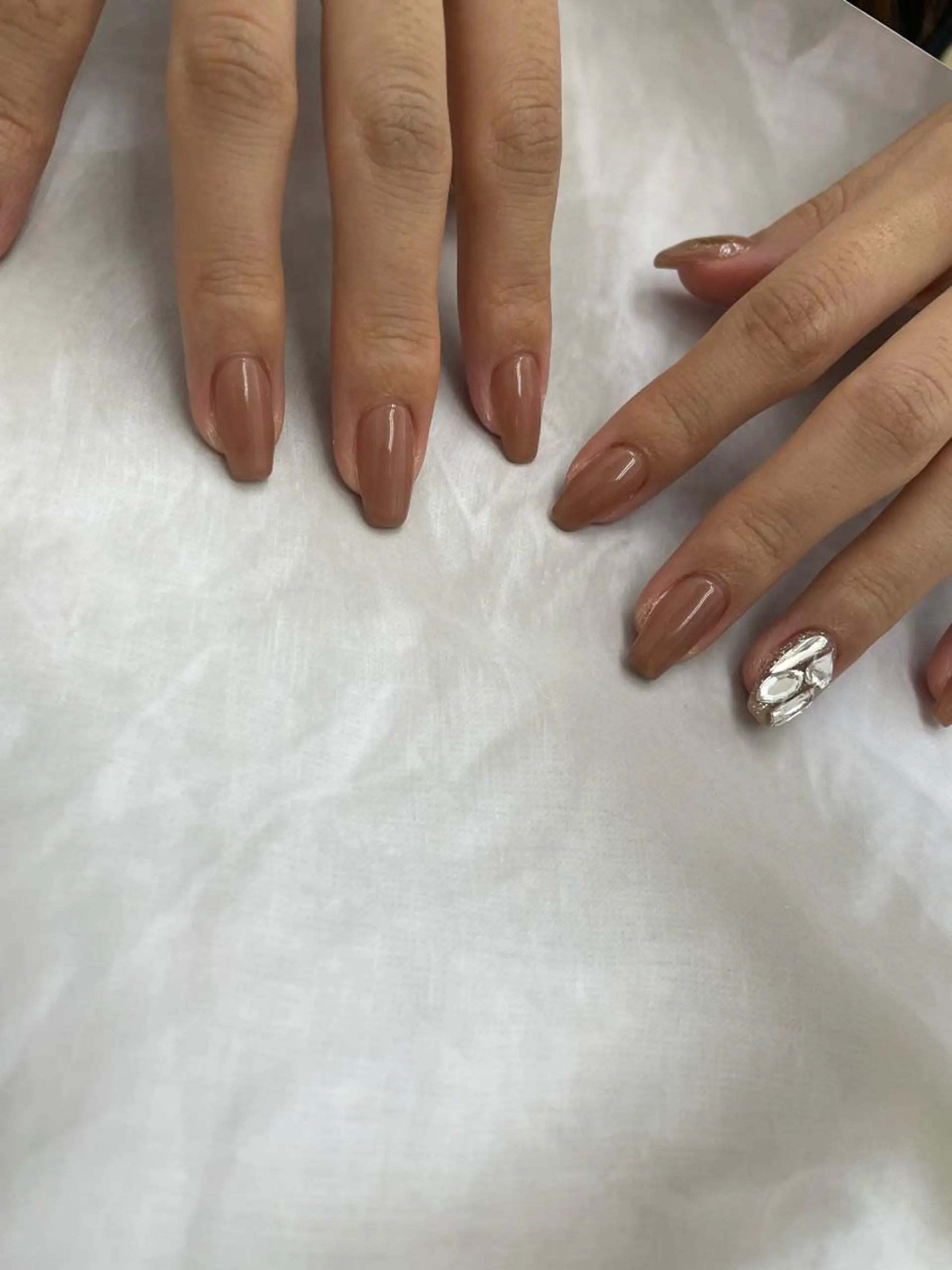 ネイル ワンカラーネイル ハンドネイル 韓国/網紅/パーツ M-salonのネイルデザイン