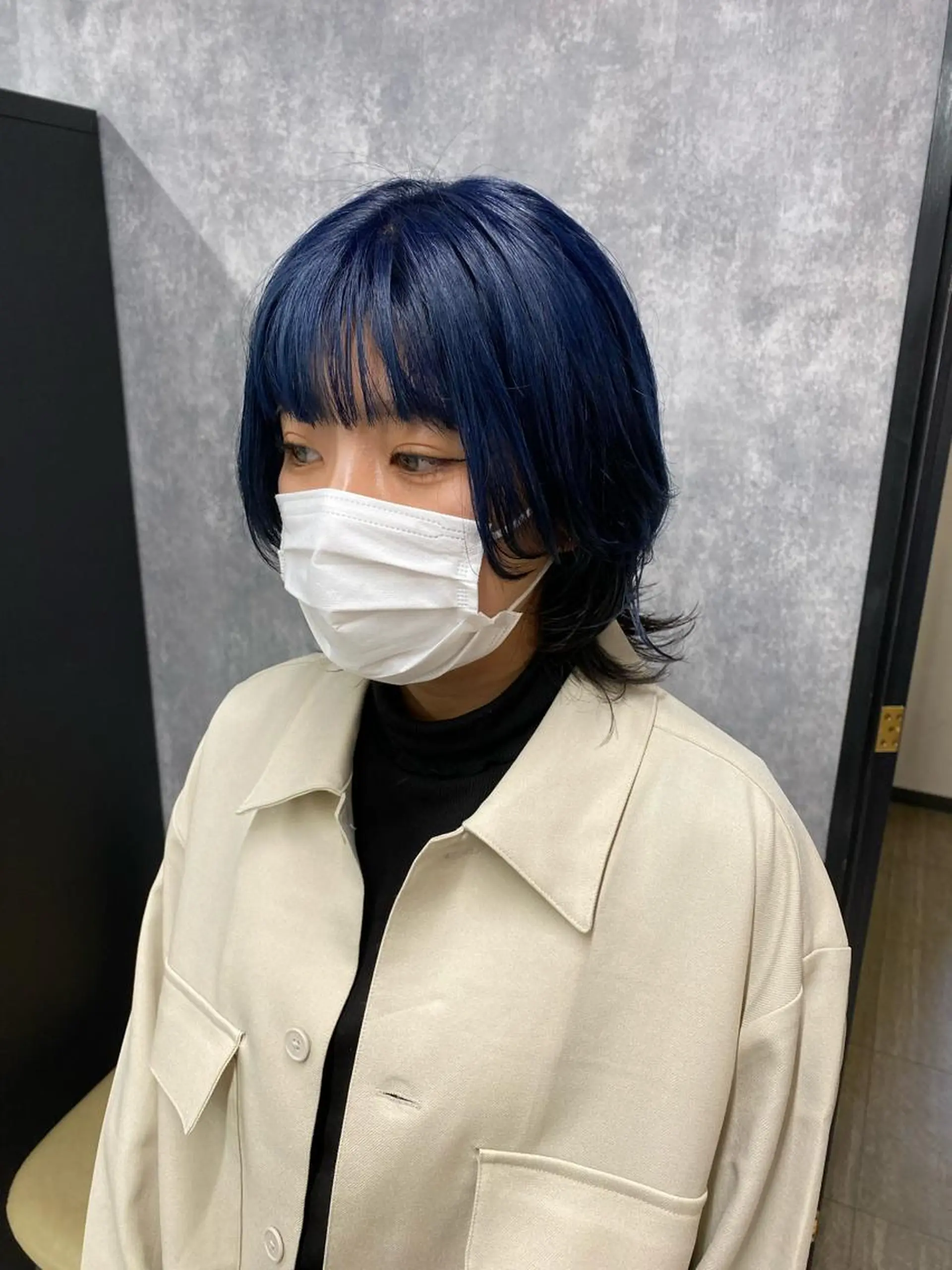 ショート カラー バレイヤージュ ブリーチ ケアブリーチ ダブルカラー イヤリングカラー 【.ico】心斎橋/ ウルフ/飛田ゆうきのヘアスタイル