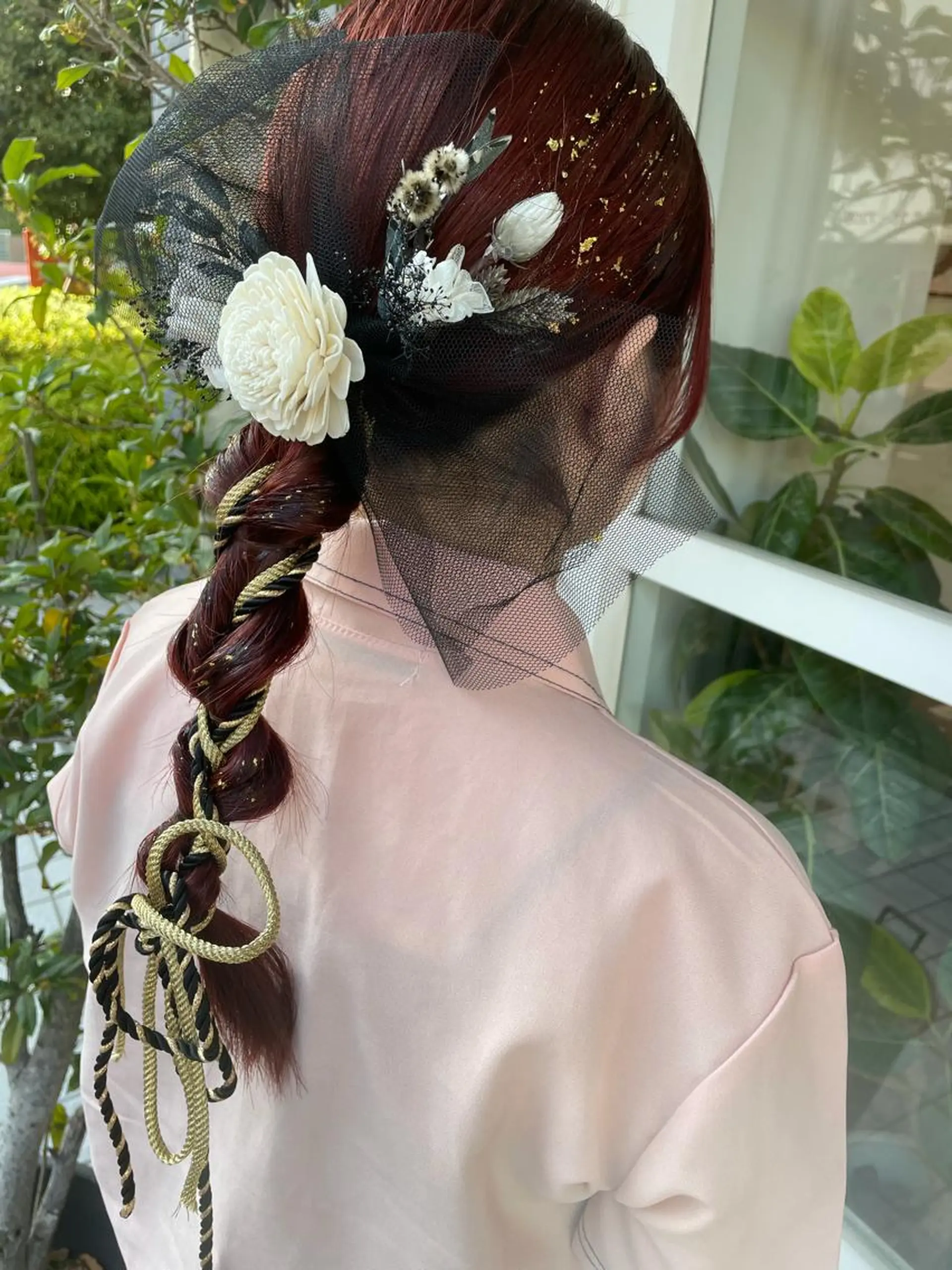 セミロング カラー ヘアアレンジ ヘアセット 鴫原 亜弥のヘアスタイル