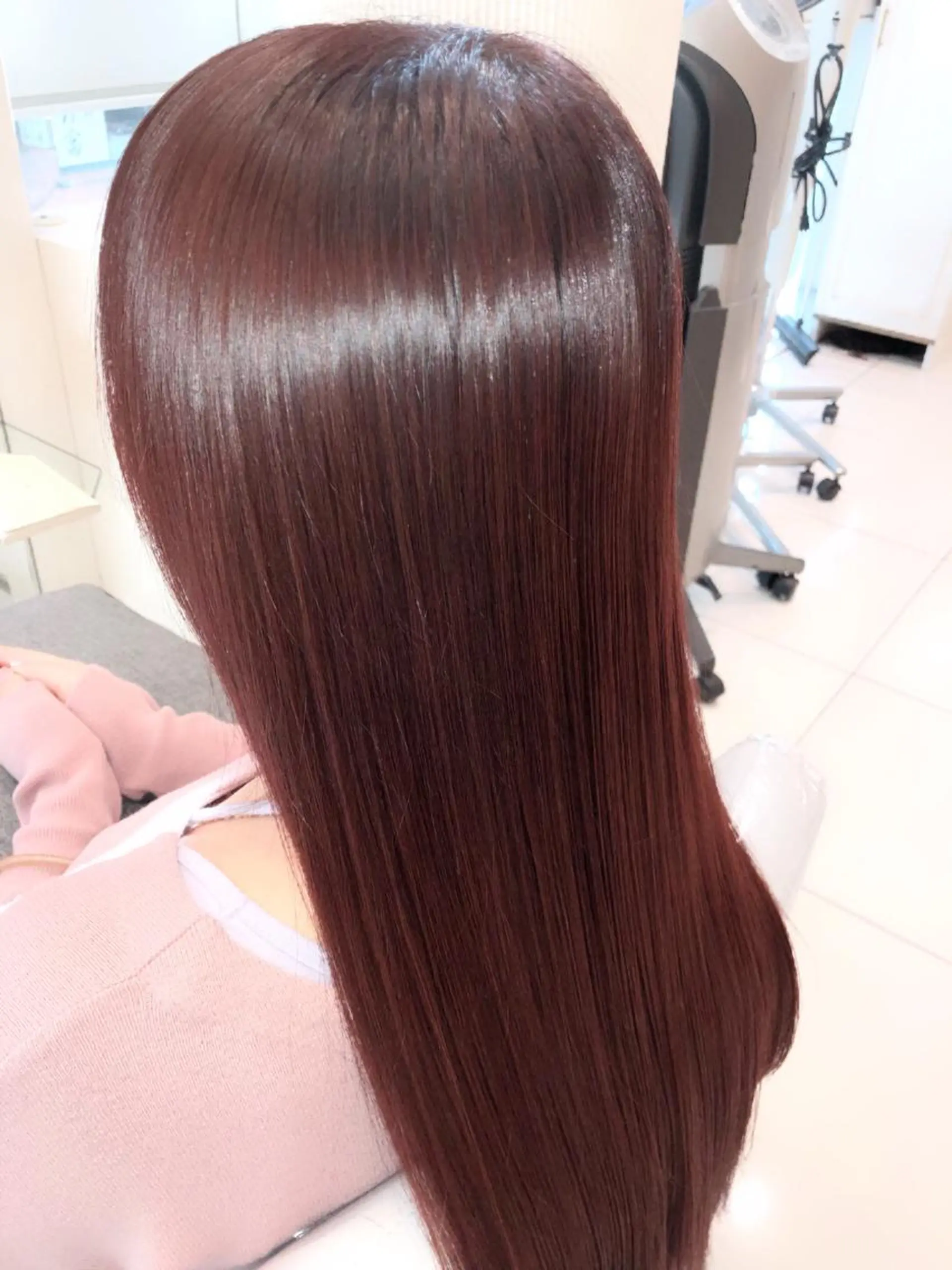 ロング カラー ピンクカラー カット ヘアカラー トリートメント 縮毛矯正/髪質改善 /ブリーチ/東陽町✨のヘアスタイル