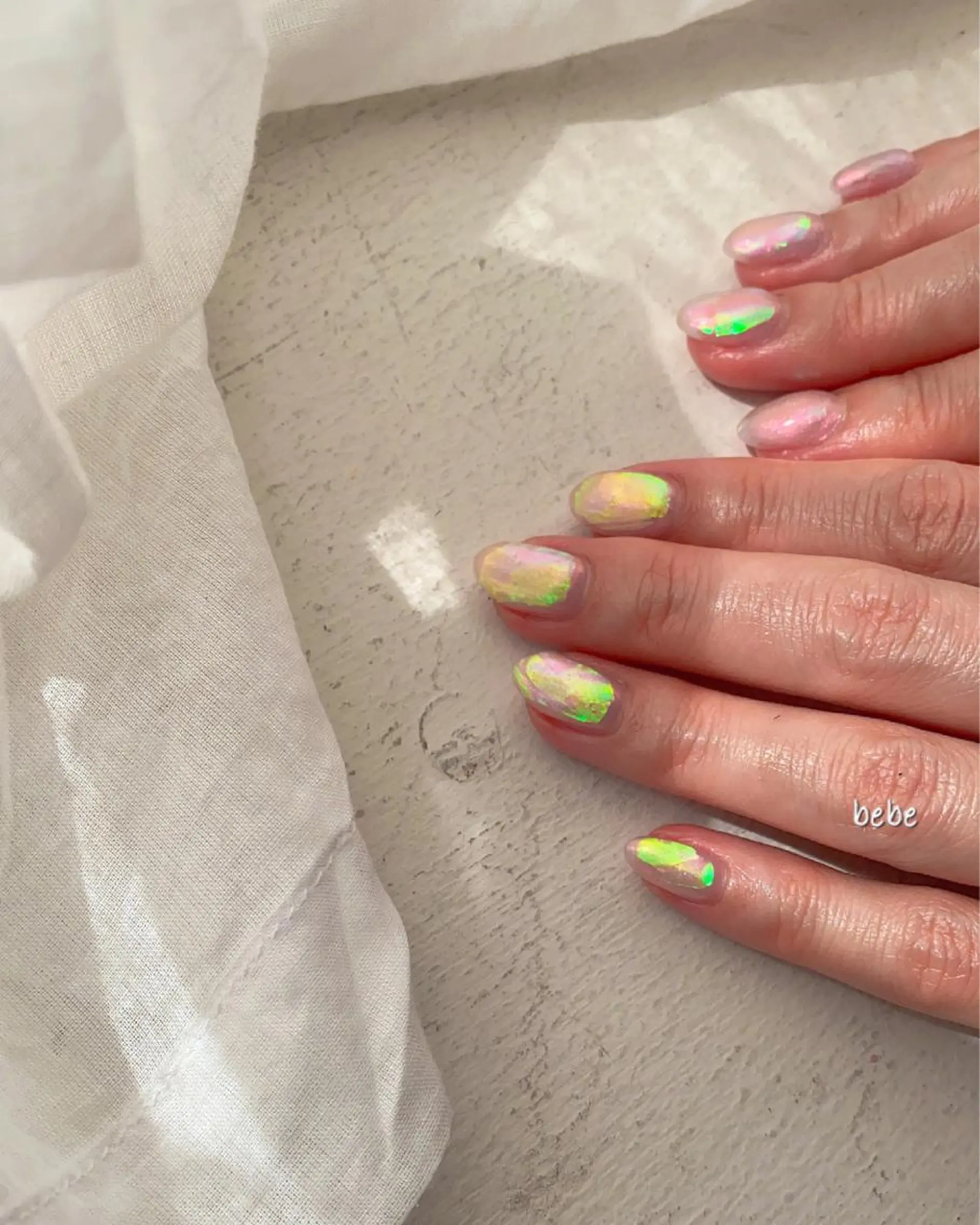 ネイル 氷ネイル・うるうるネイル ハンドネイル Ann nailのネイルデザイン