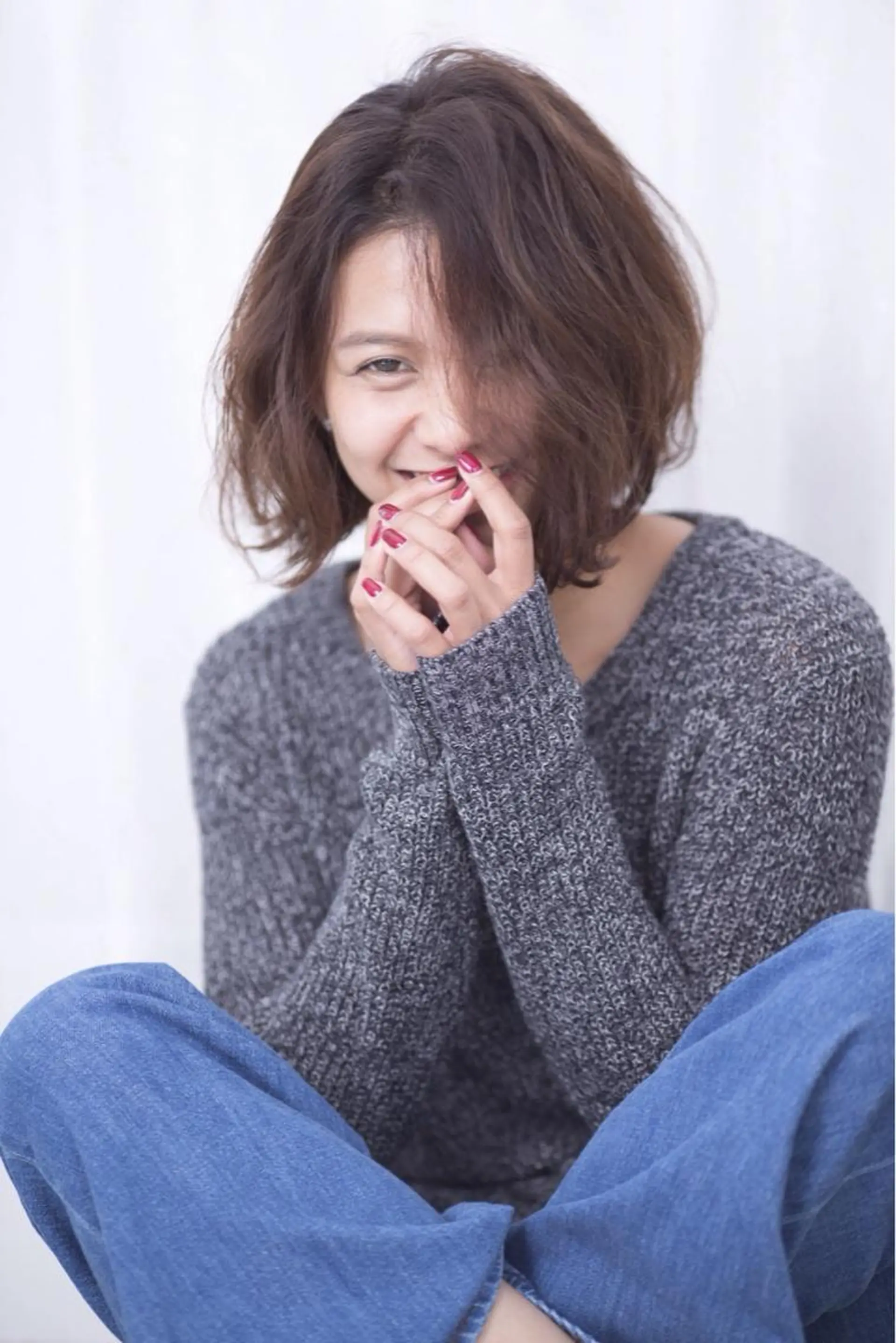 ミディアム ボブ にった みずきのヘアスタイル