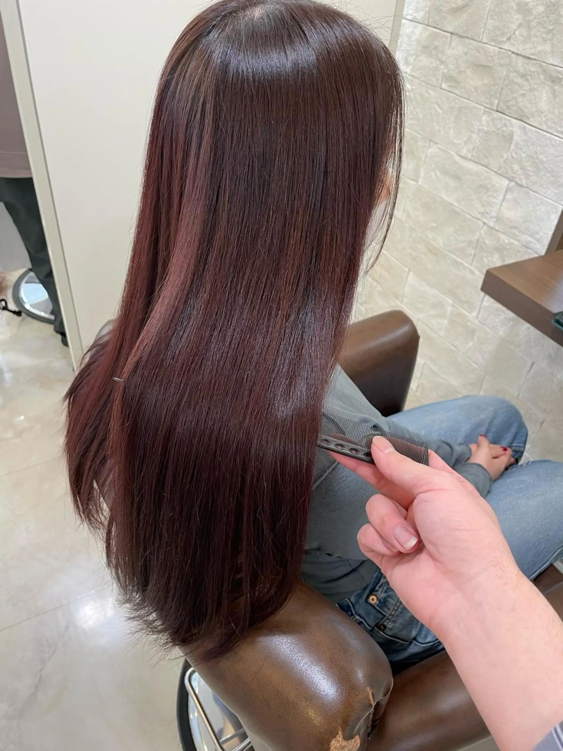 ロング カラー パーマ カット ヘアカラー トリートメント 佐々木 達也のヘアスタイル