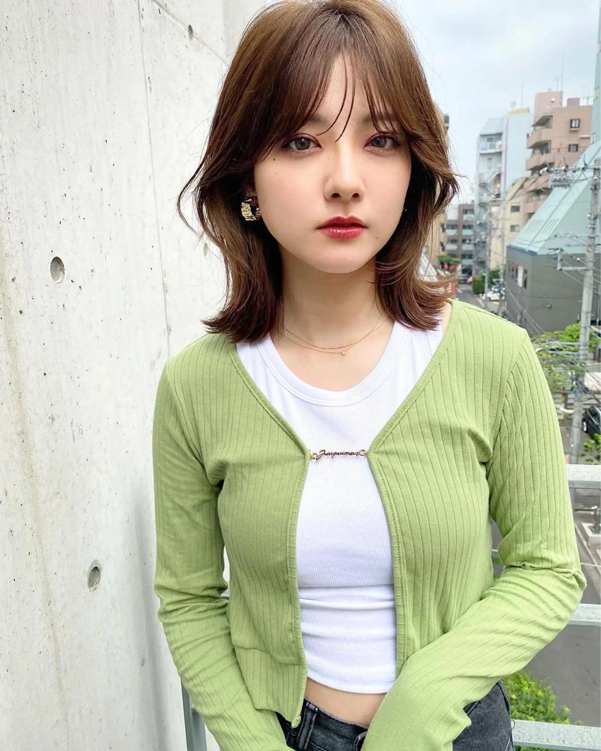 ミディアム カラー 似合わせレイヤー 🇰🇷荒木洋文のヘアスタイル