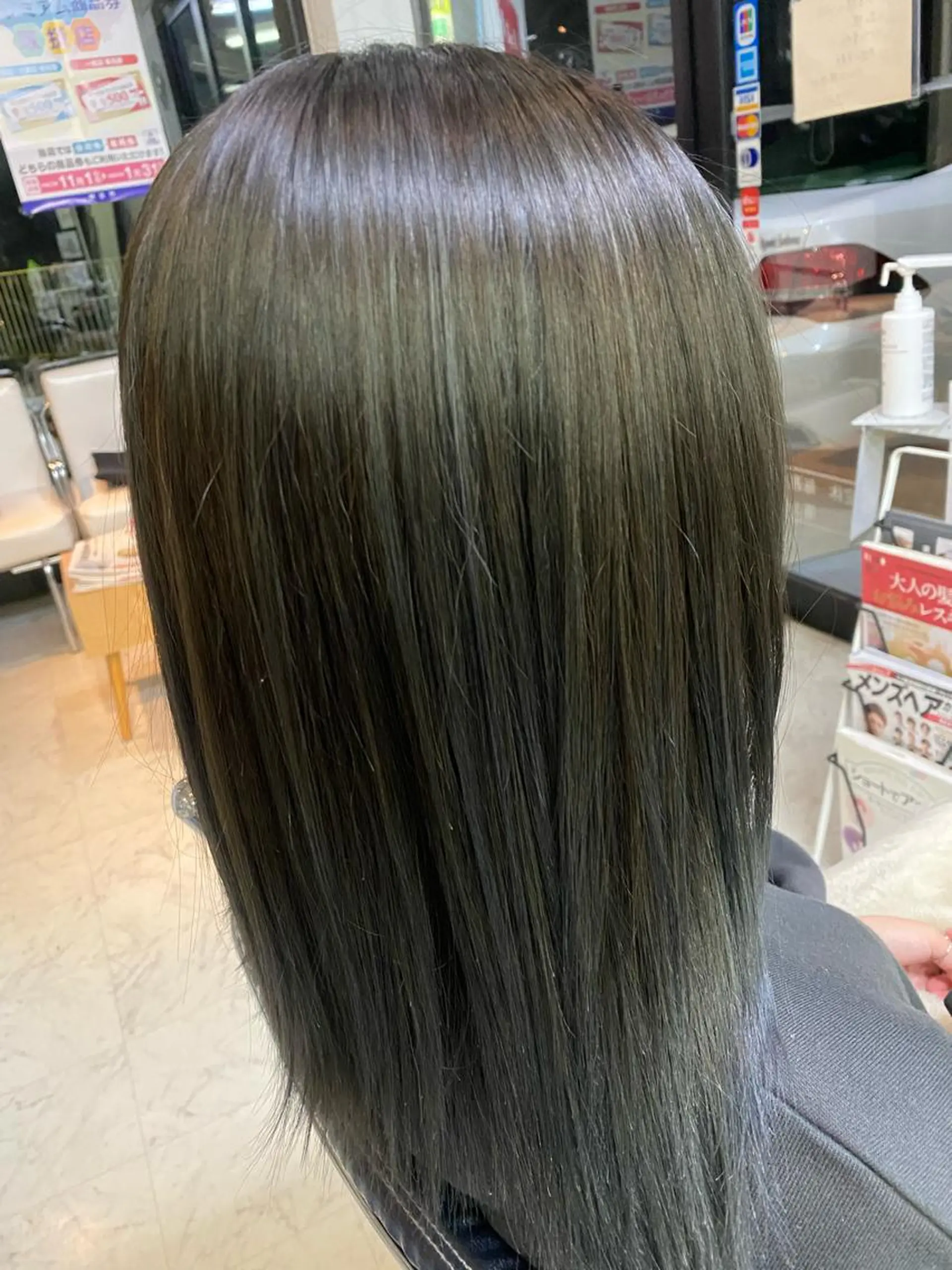 ミディアム カラー ネイビーカラー imaizumi takuyaのヘアスタイル