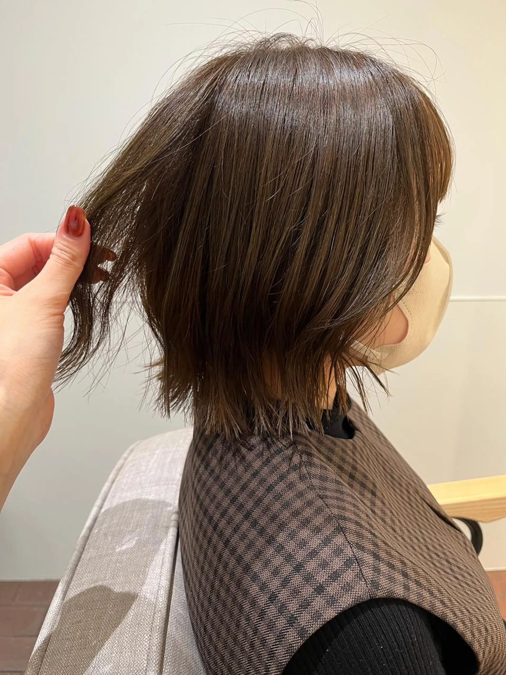 ショート カラー ブリーチ ダブルカラー ブリーチなしカラー ヘアカラー トリートメント 片岡 由依のヘアスタイル