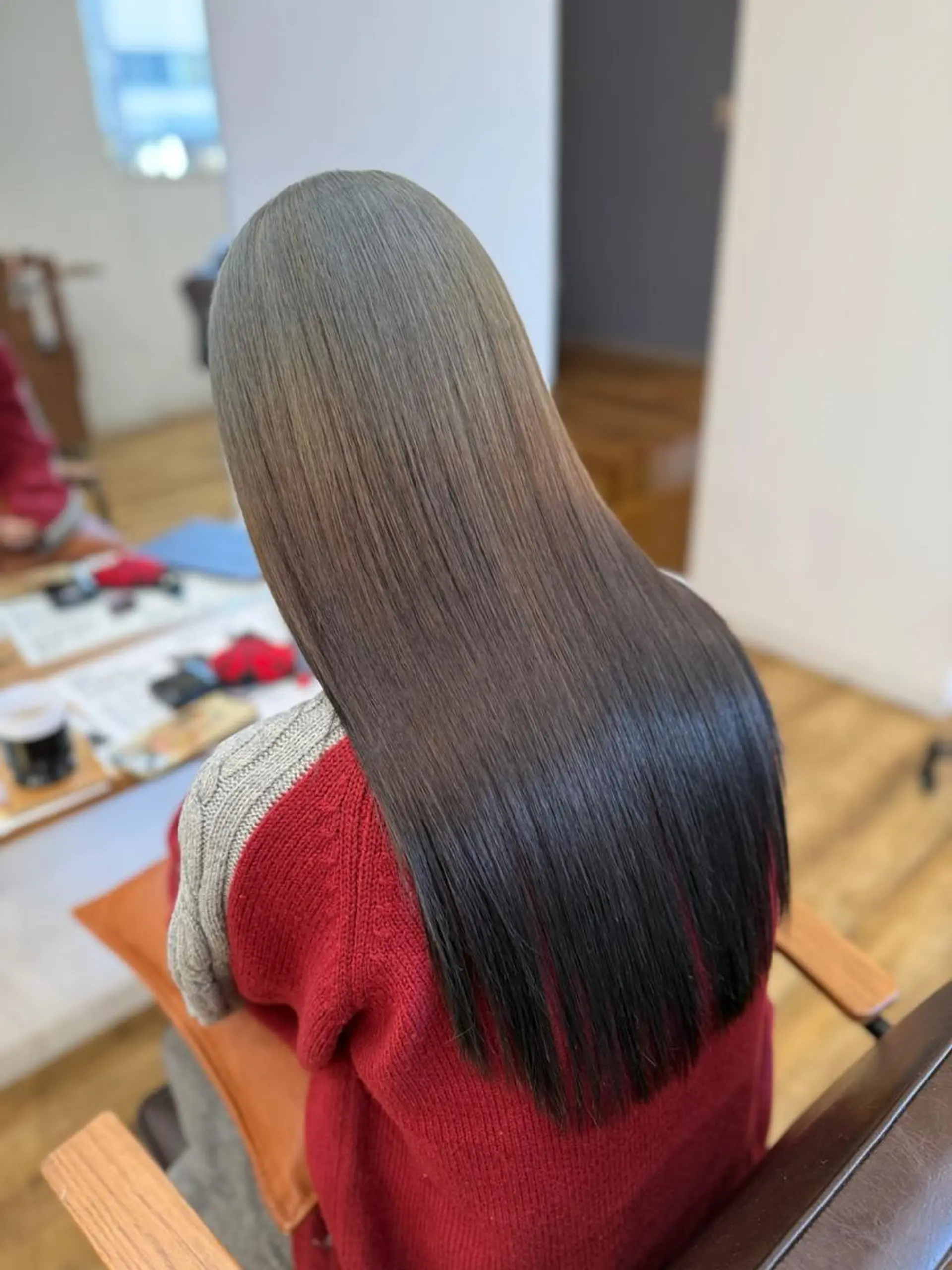 ロング カット ヘアカラー トリートメント 髪質改善・縮毛矯正 💎ASUKAのヘアスタイル