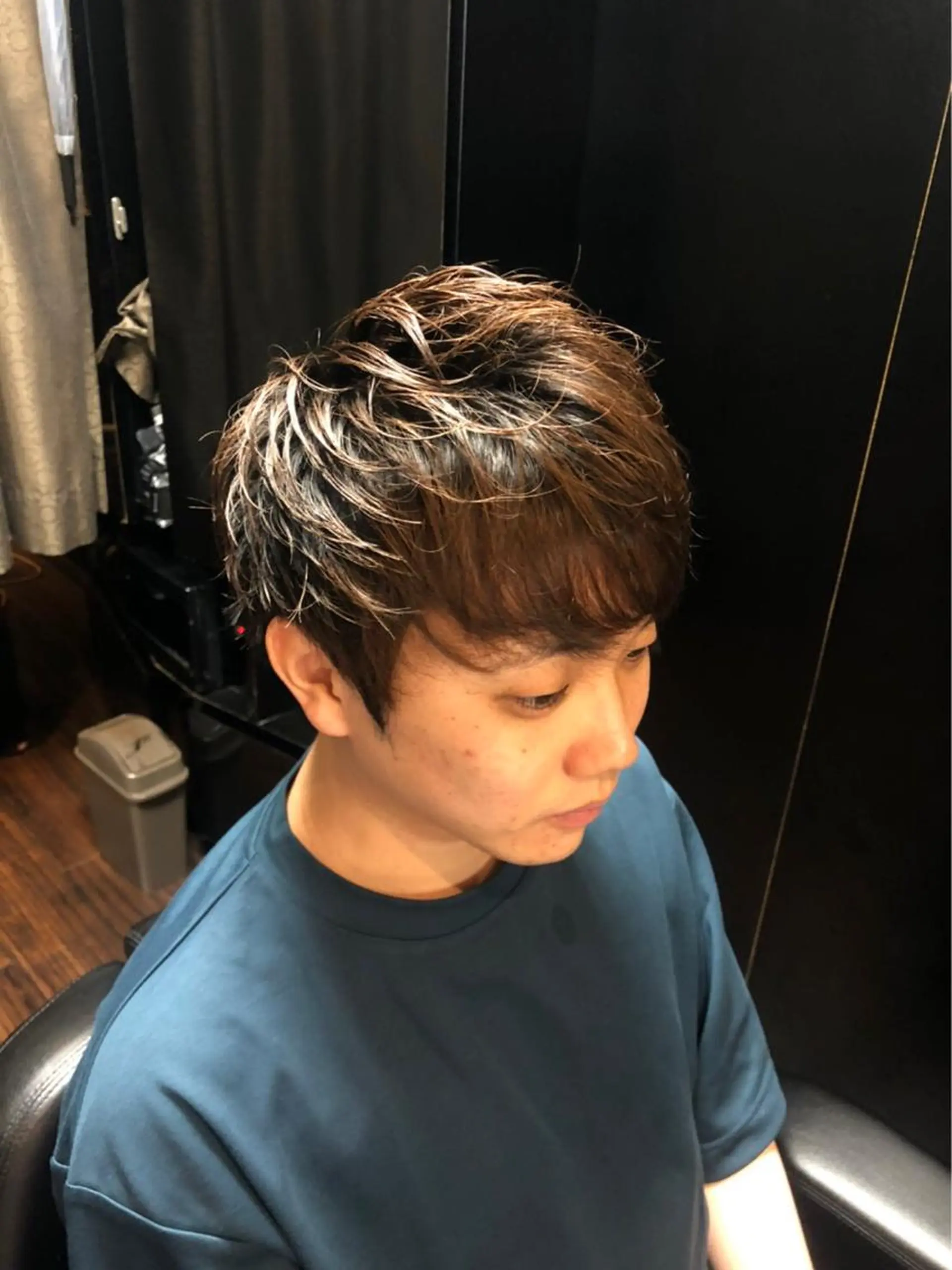 ミディアム カラー メンズ ツーブロック ✨メンズ特化 理容室✨遠藤 陸のヘアスタイル