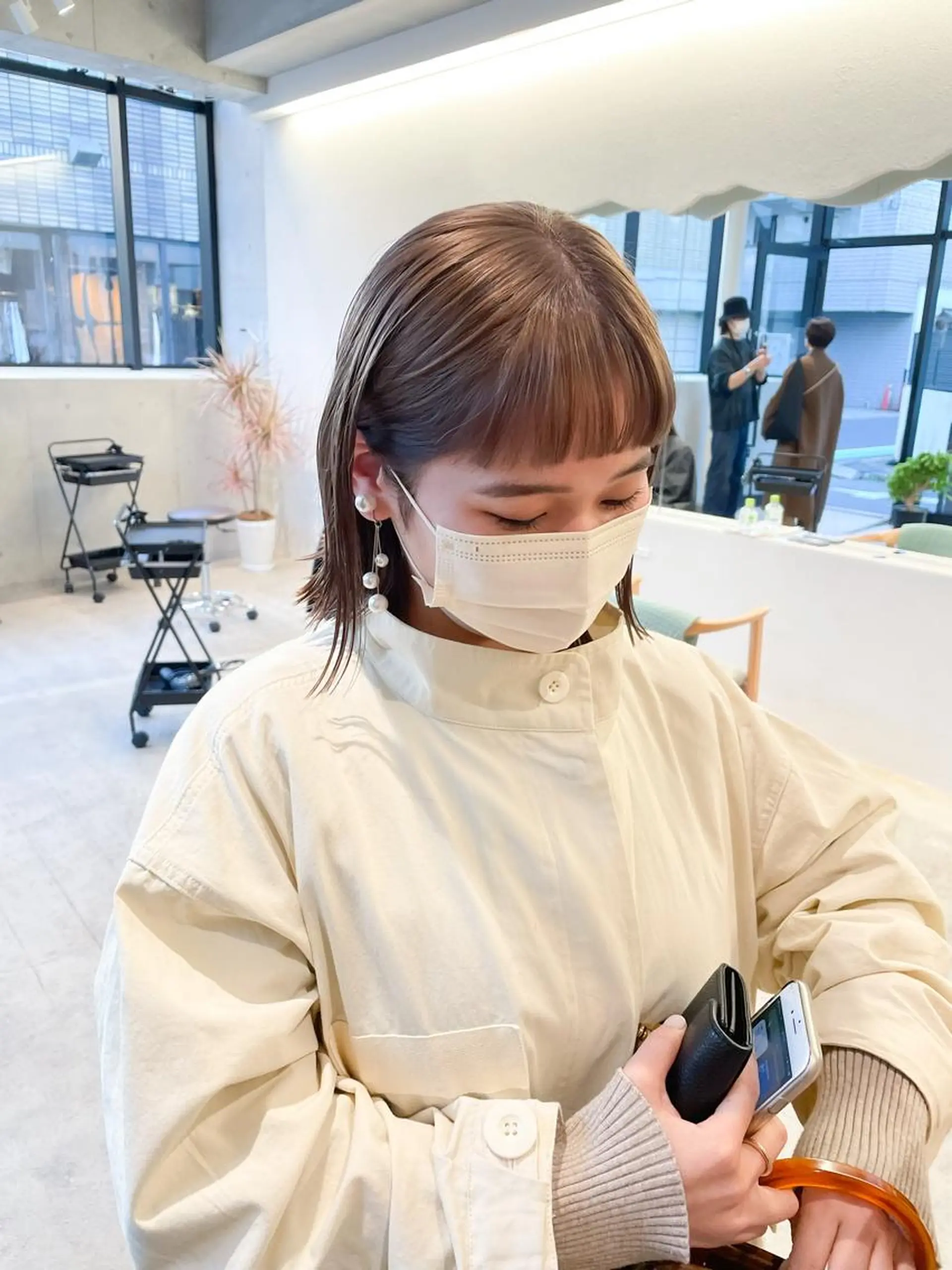 ショート カラー ヘアアレンジ ミニボブ/ブリーチ 🌈MISATOのヘアスタイル