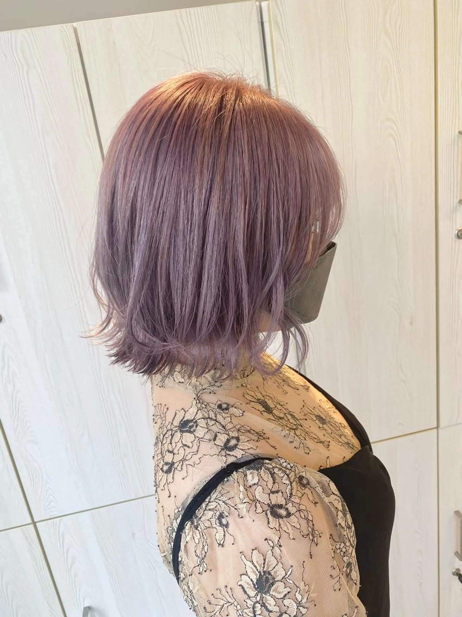 ショート カラー ベージュカラー ラベンダーカラー ラベンダーベージュ カット ヘアカラー トリートメント ハイトーン×似合わせ 🌱中川慎之介のヘアスタイル